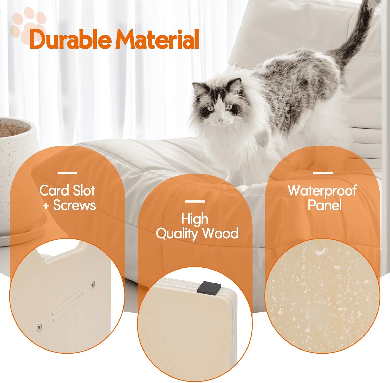 Elevated Cat Bowls with 2 Stainless Steel Cat Food Bowls for Large MediumSmall Cat Bowl Holder Cat Bowl Stand with Non-Slip Mat, 10° Inclination Raised Cat Bowls for Puppies Pet · v6