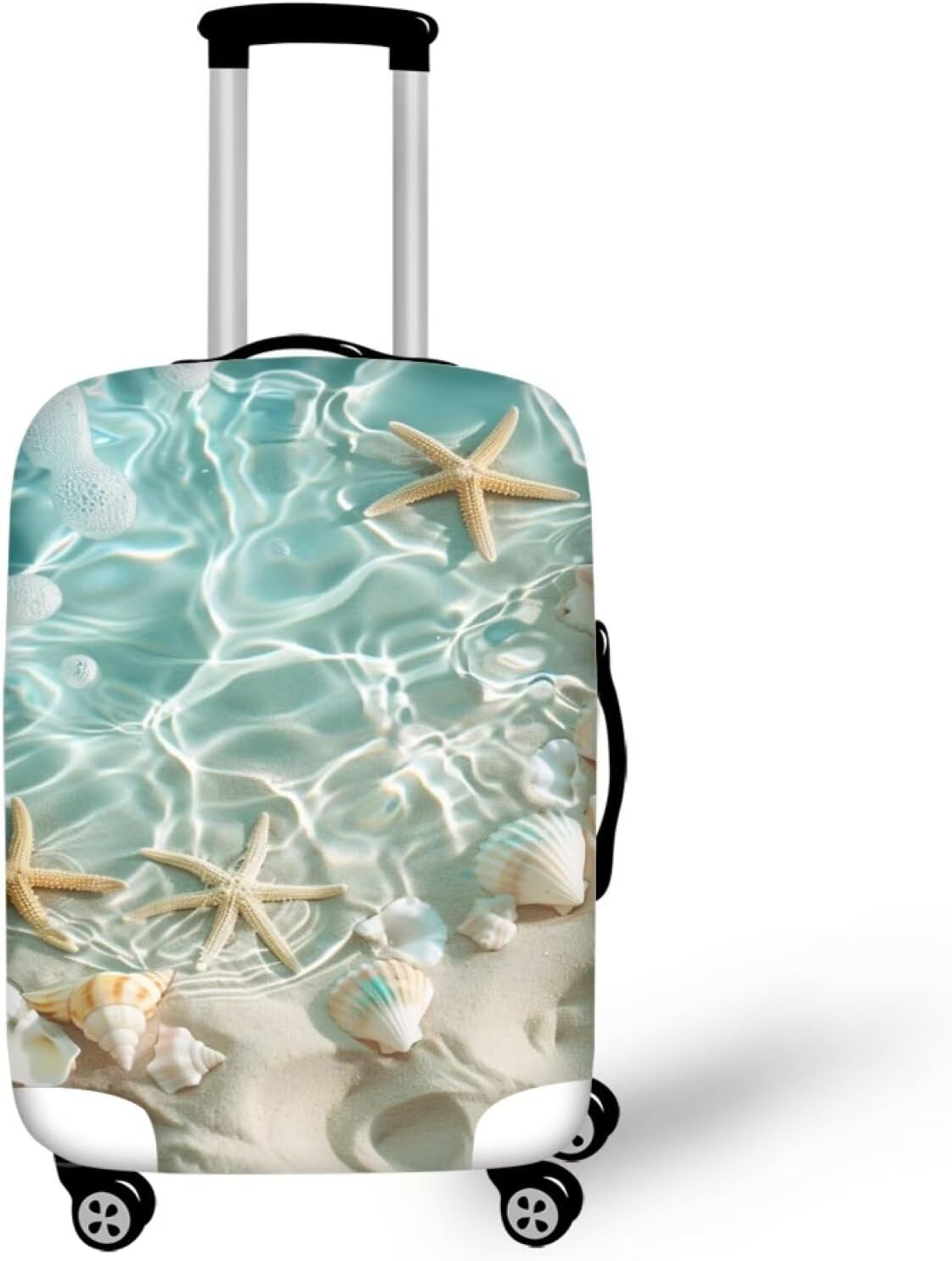 Ystardream Beach Denizyıldızı Bagaj Kapağı Kadınlar İçin 18 İnç Gençler Seyahat Bavulu Bagaj Kılıfı için Koruyucu Kapak 18'-32" Bavul Kapağı Günlük İhtiyaçlara Uygulanır Çocuk Günü Hediyeleri