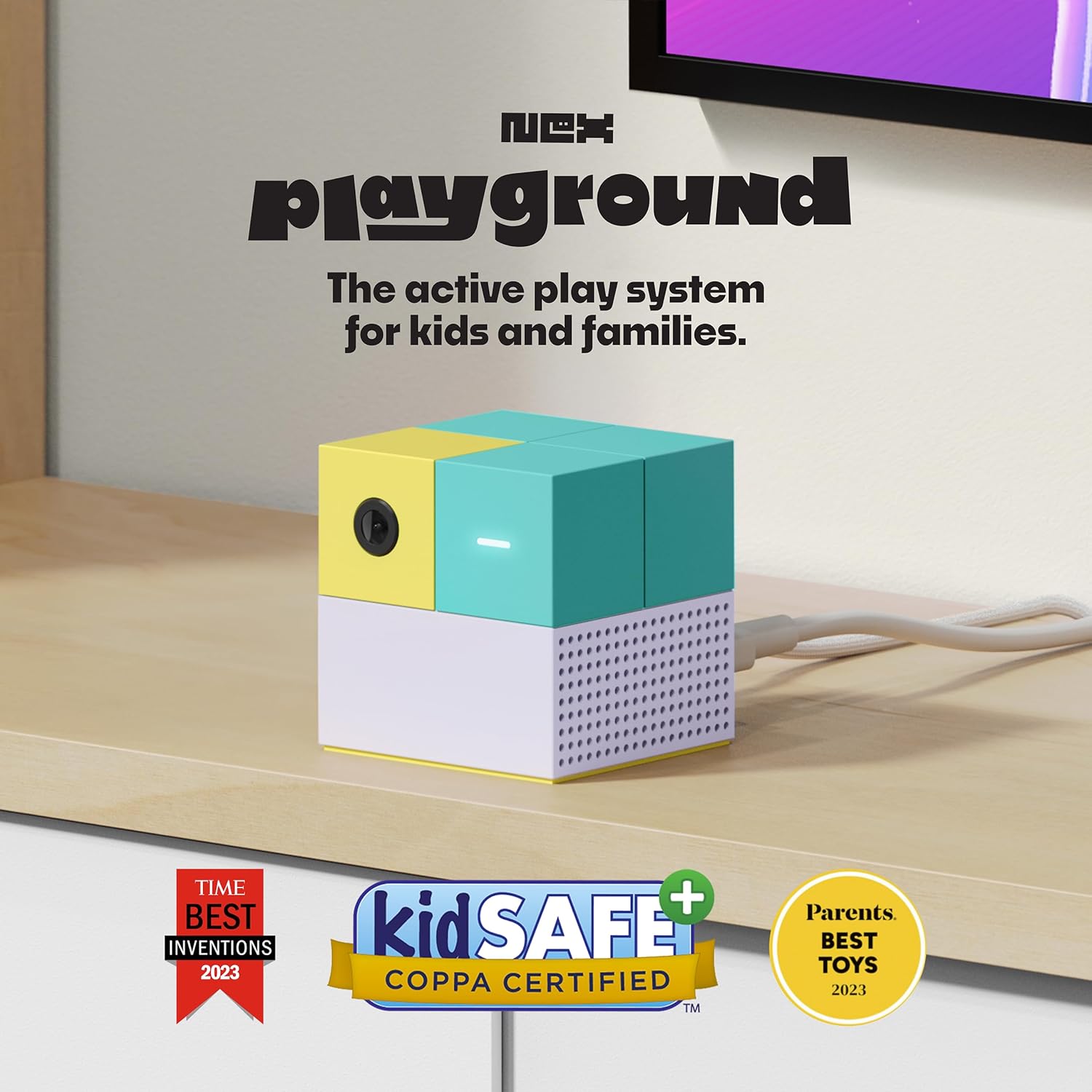 Nex Playground—어린이 가족을 위한 액티브 플레이 시스템.