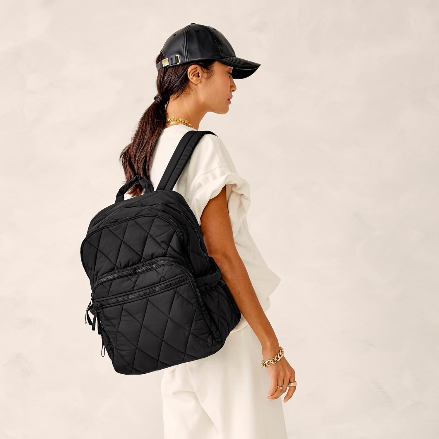 Vera Bradley Bancroft-Rucksack aus Nylon für Damen, Moonless Night, Einheitsgröße