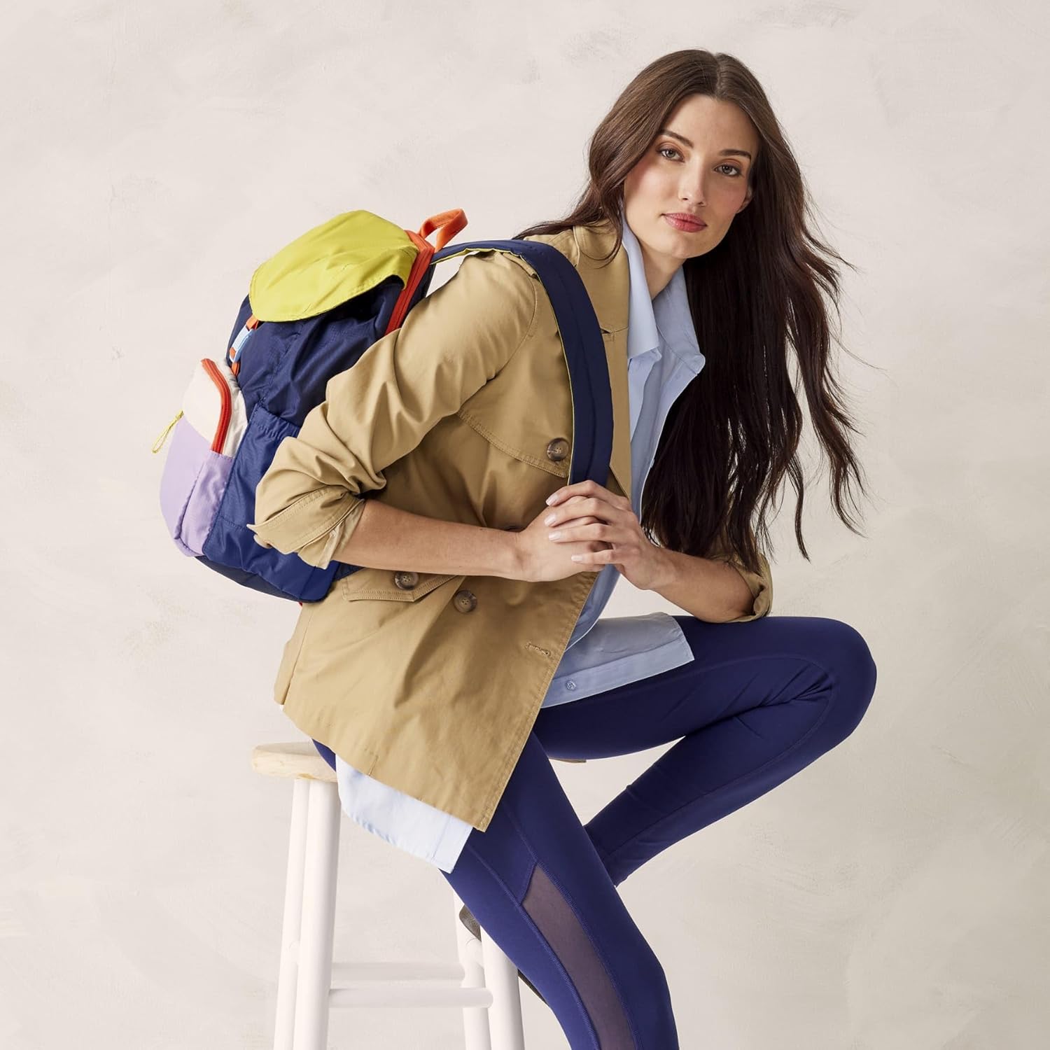 Vera Bradley Berkhill Damenrucksack aus Ripstop-Polyester, Kew Gardens Colorblock, Einheitsgröße