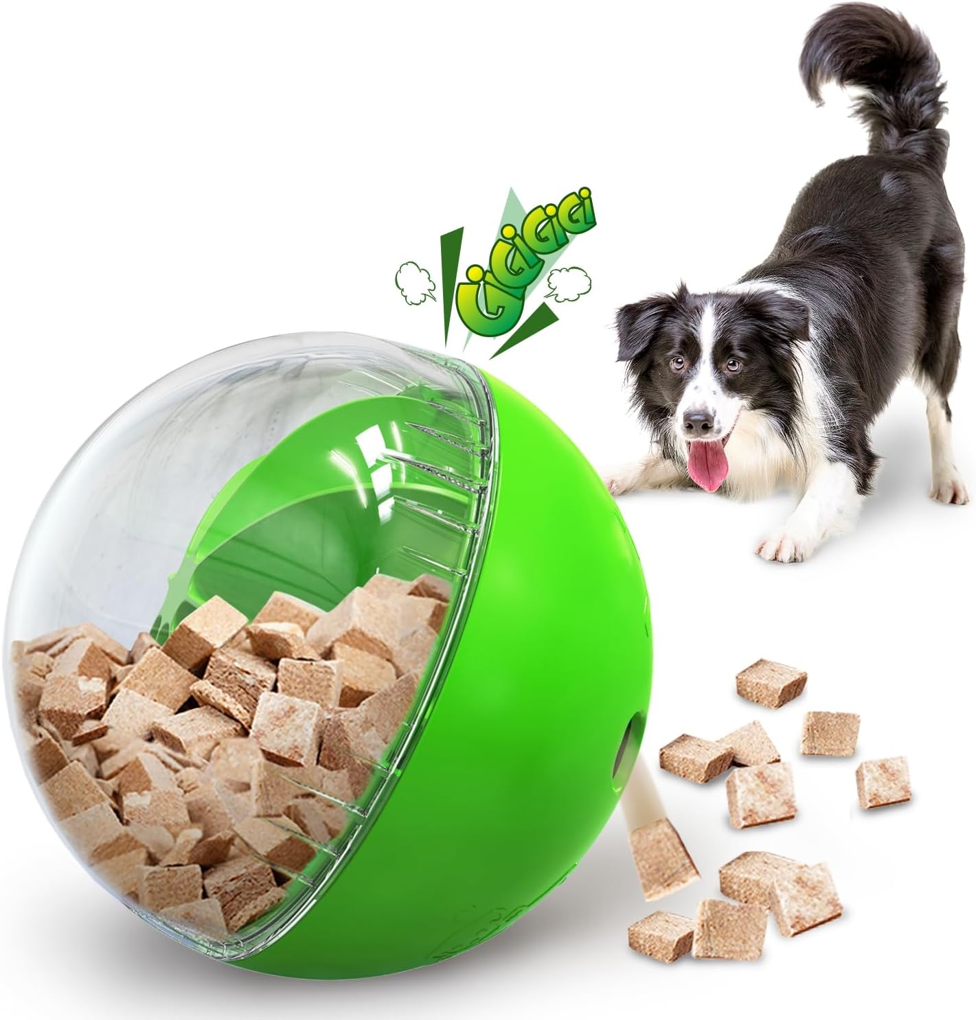 Dog Food Toys Interactive - Dog Enrichment Toys for Boredom, Treat Toys for Dogs Mental Stimulation Mentally Stimulating (Green)