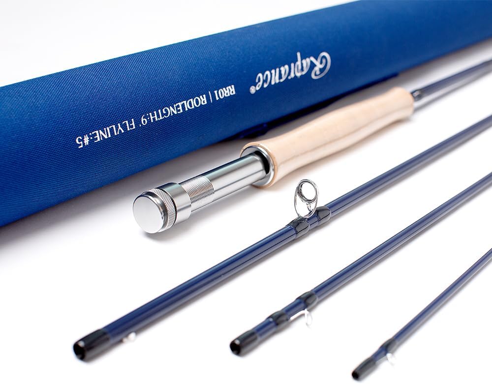 Lightweight 3-8wt Fly Fishing Rod Medium-Fast Action IM8 Carbon Blank with Rod Tube - Ideal for Trout and Salmon Travel · v3