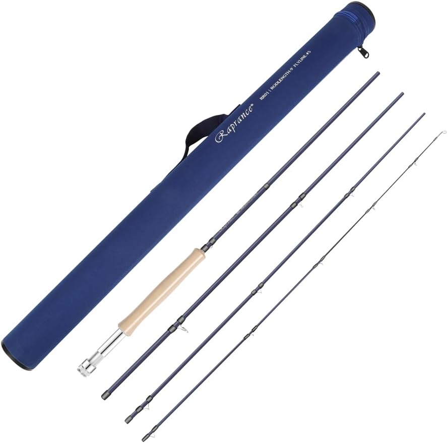 Lightweight 3-8wt Fly Fishing Rod Medium-Fast Action IM8 Carbon Blank with Rod Tube - Ideal for Trout and Salmon Travel · v3