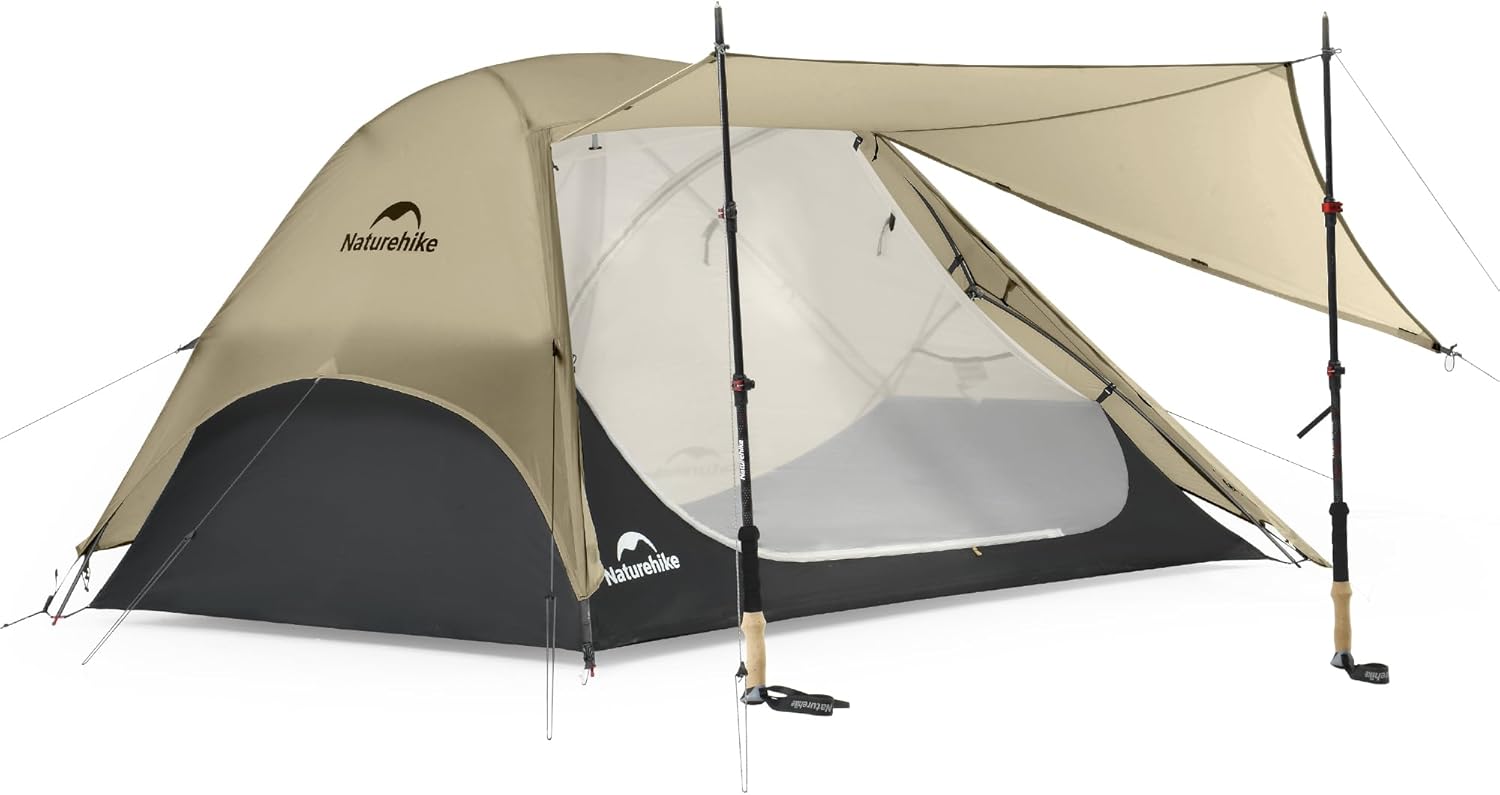 خيمة Naturehike UL Star River 2 Person Backpacking، خيمة مزدوجة الطبقات مقاومة للماء لشخصين، خيمة خفيفة الوزن لركوب الدراجات لشخصين