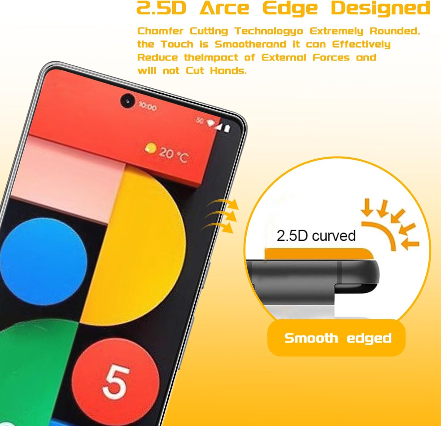4 4 Pack Screen Protector  Phone Lens Camera Protector for Google Pixel 7, 9H Tempered Glass Cell Phone Protector, Anti-Fingerprint Phone Camera Case, Bubble Free Installation