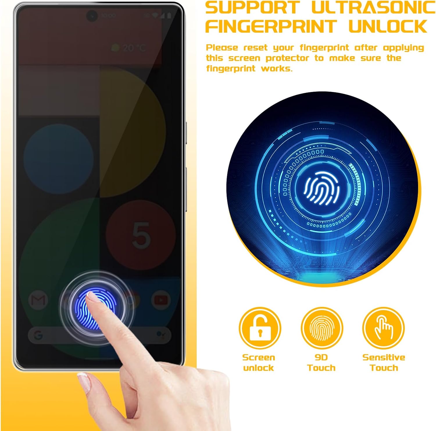 4 4 Pack Screen Protector  Phone Lens Camera Protector for Google Pixel 7, 9H Tempered Glass Cell Phone Protector, Anti-Fingerprint Phone Camera Case, Bubble Free Installation
