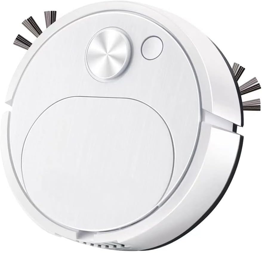 Smart-Sweeping Dry Wet Cleaning Machine Automatic Robot Vacuum Cleaner Charging Intelligent Vacuum Cleaner For Pets Hair Handheld Vacuum Cleaner Compact Auto Robot Sweeper Smart-cleaning Abs, White · v8