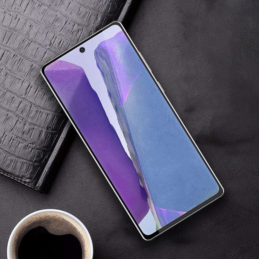 Protecteur d'écran pour Galaxy Note 20, film de protection d'écran en verre trempé Note 20【Lot de 2】Lot de 2 protecteurs d'objectif pour appareil photo, verre 3D, dureté 9H, protecteur d'écran en verre trempé pour Samsung Galaxy Note 20