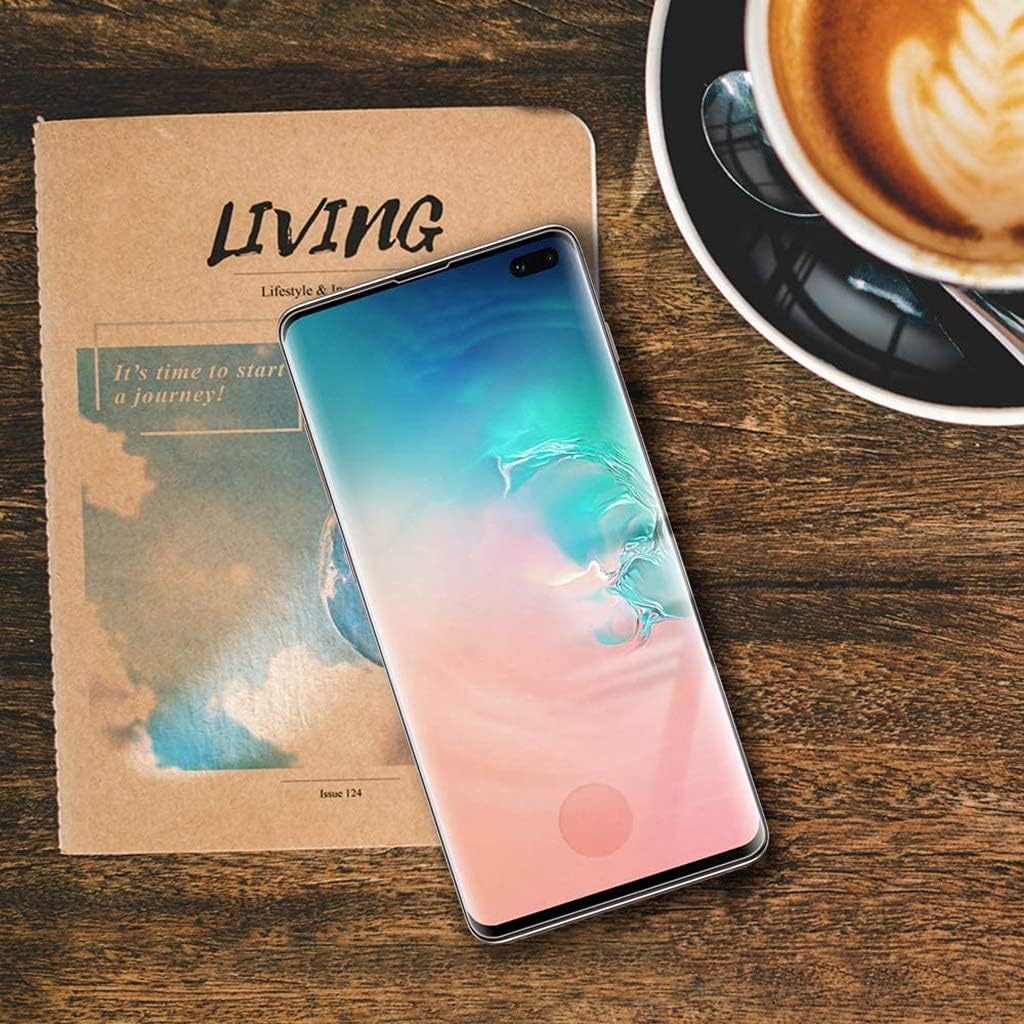 Galaxy S10 Plus Screen Protector, 2 Pack Tempered Glass Screen Protector【2 2 Pack】2 Pack Camera Lens Protector, 3D Glass 9H Hardness Tempered Glass Screen Protector for Samsung Galaxy S10  Plus
