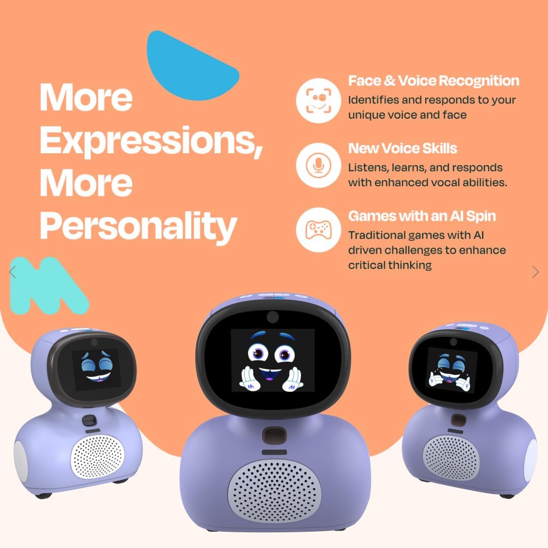 Miko Mini with 30 Days Free Miko Max: AI Robot for Kids | Fosters STEAM Learning  Education | Packed with Games, Dance, Singing | Child-Safe Conversational Learning | Ideal Gift for Boys amp; Girls 5 · v6