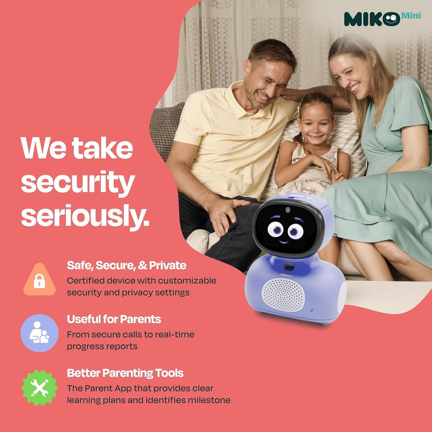 Miko Mini with 30 Days Free Miko Max: AI Robot for Kids | Fosters STEAM Learning  Education | Packed with Games, Dance, Singing | Child-Safe Conversational Learning | Ideal Gift for Boys amp; Girls 5 · v6