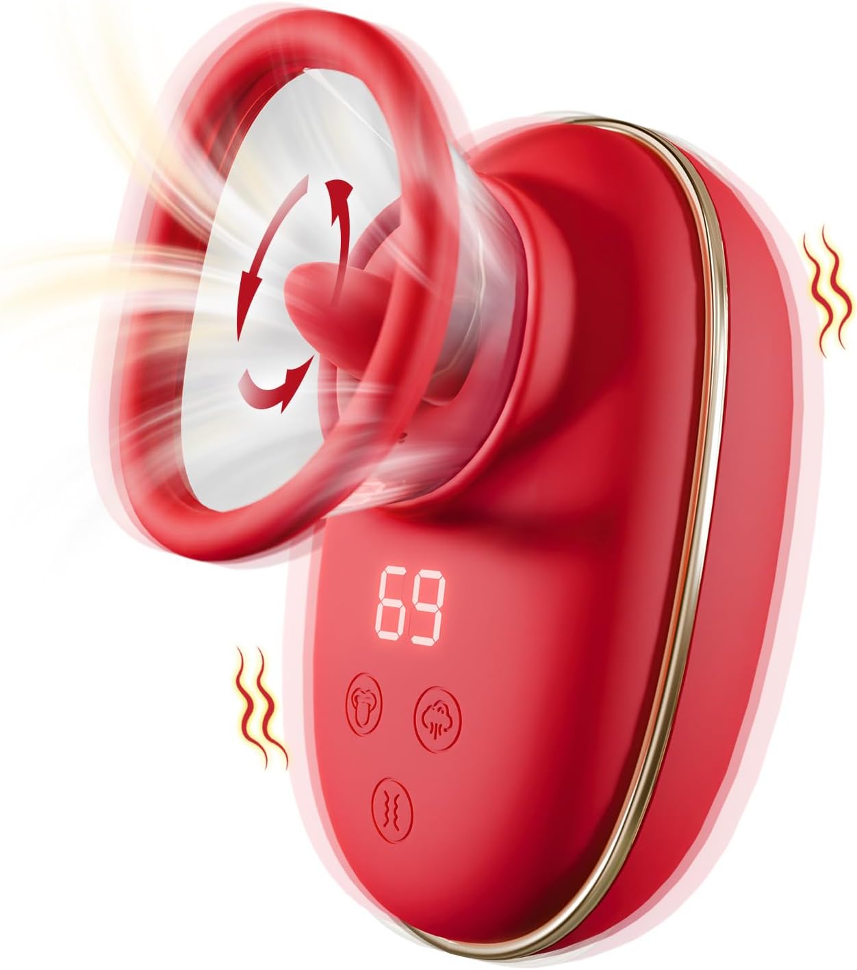 Sucking Vibrator, Female Sex Toys Vibrators with 9 Tongue Licking  Vibrating Modes Rose Sex Toy, 3 Suction Adult Toys Clitoral Vibrators, G Spot Vibrator Nipple Toys Adult Sex Toys for Women