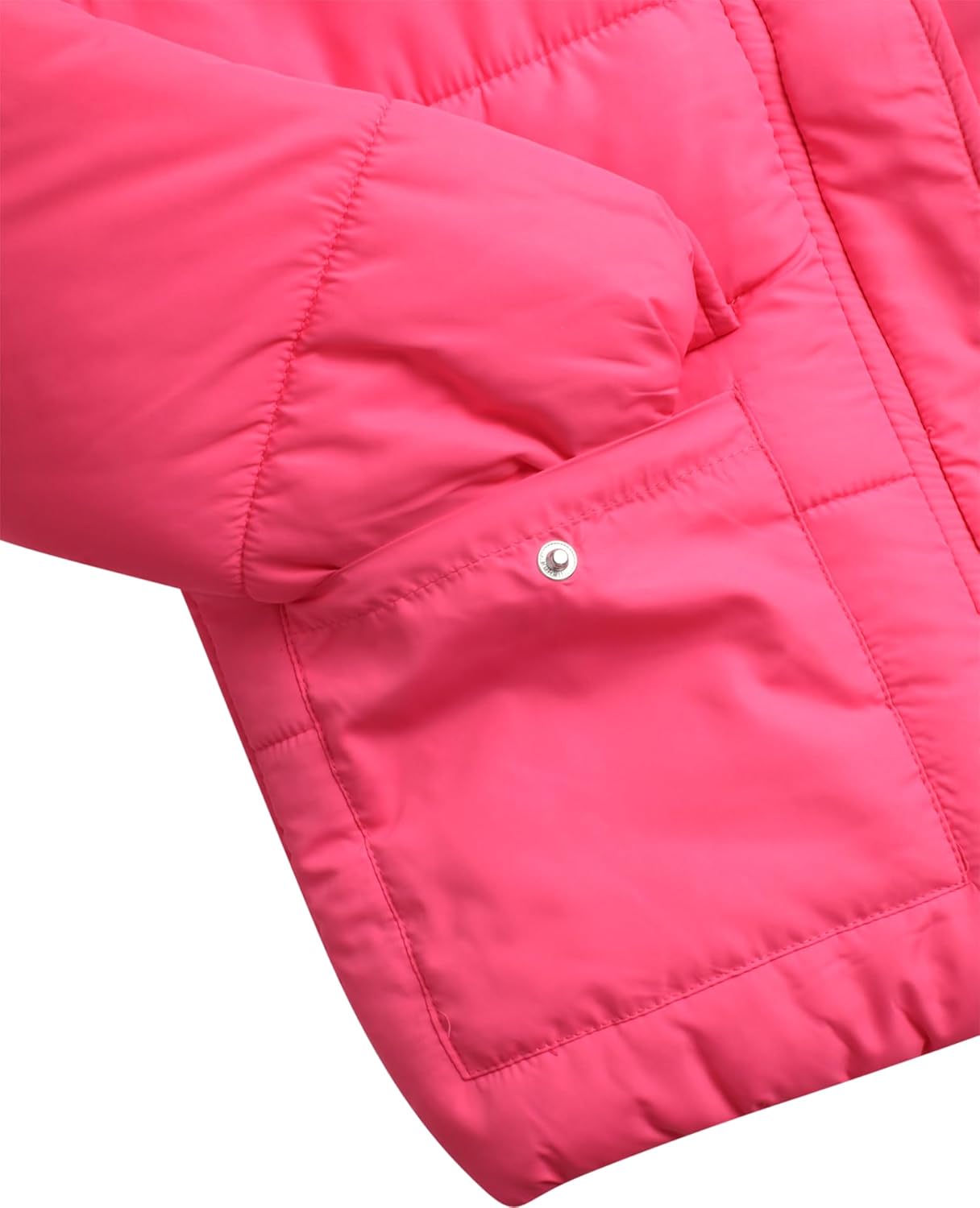 Girls Heavyweight Puffer Jacket - Polar Fleece Lined Winter Jacket for Girls with Sherpa Collar and Hood (7-16)