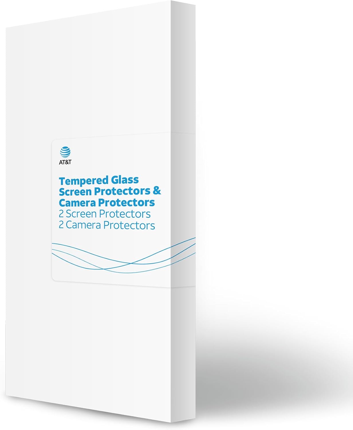 ATT Tempered Glass Screen Protector with Scratch and Impact Protection, Smudge Resistance for Apple iPhone (iPhone 15, 2 Pack   2 Lens Protectors)