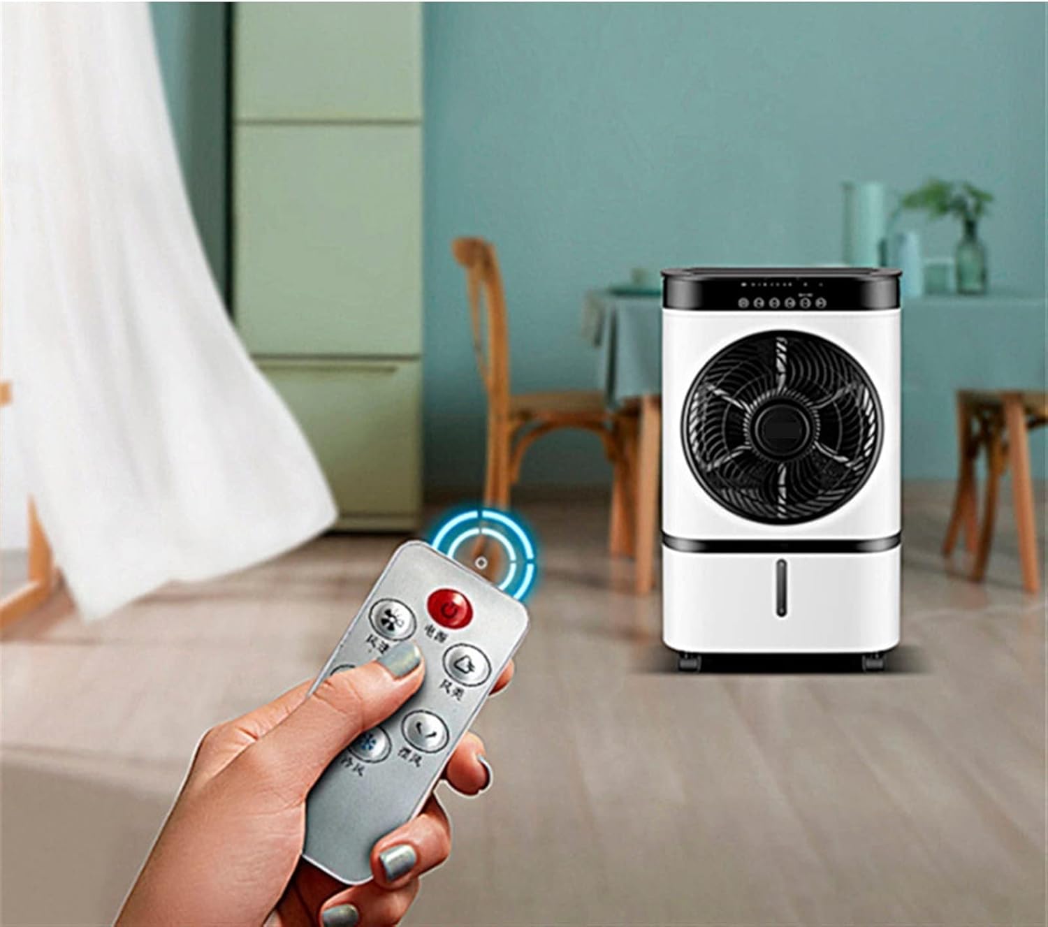 Máy lạnh nhỏ Home Mute Water Cooled Fan Vertical Air - Cooled Fan Humidification Mobile Refrigeration Single Cooled Small Air Conditioning