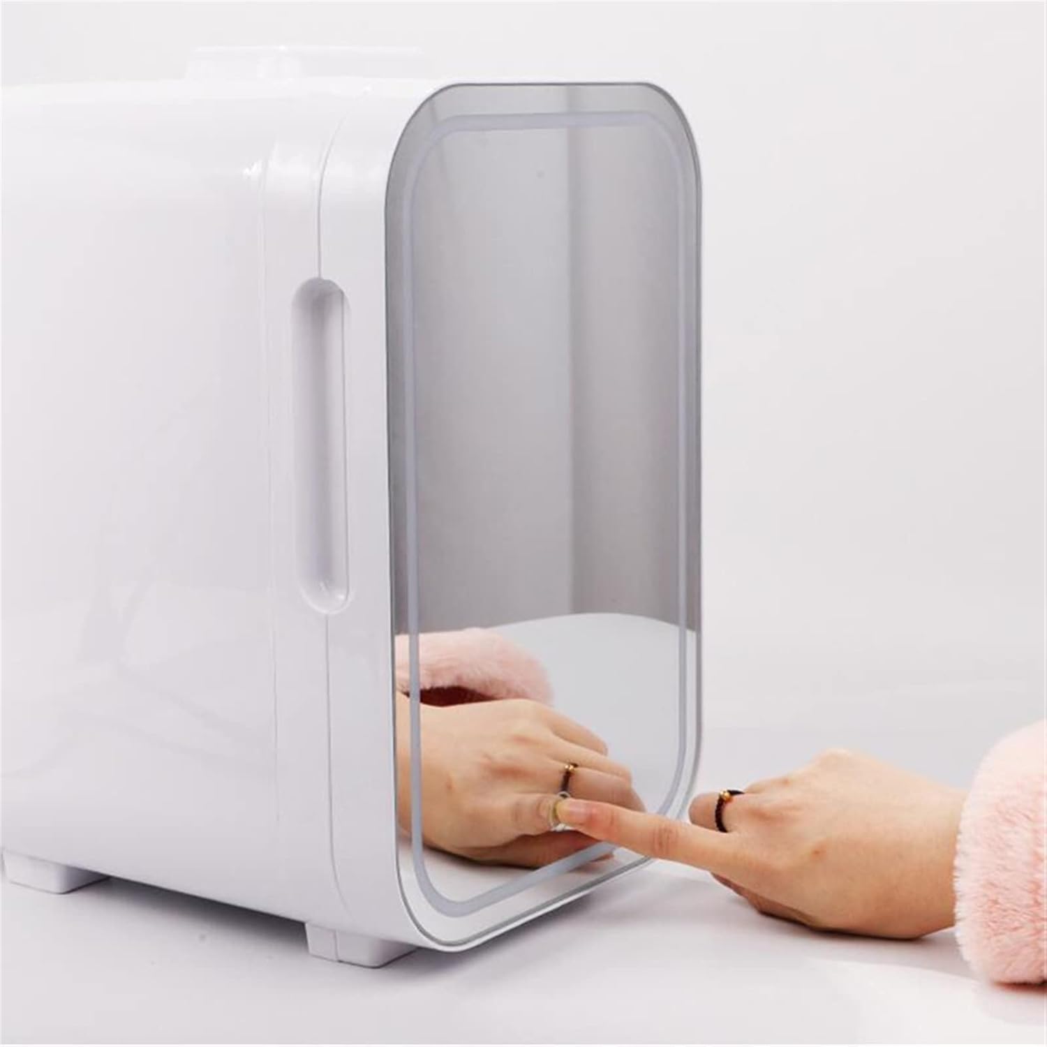 Mini fridge Mini Refrigerator Kitchen Portable Mirror Fridge Auto Compressor Student Dormitory Home Picnic Camping Compact Cooler