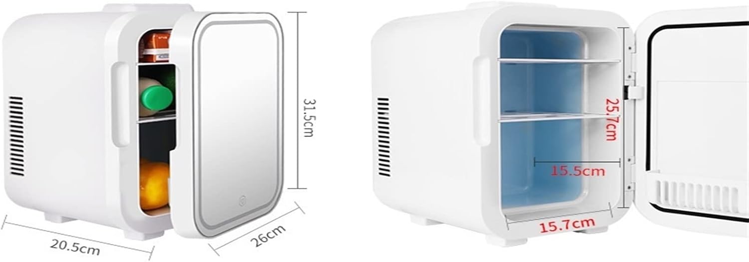 Mini fridge Mini Refrigerator Kitchen Portable Mirror Fridge Auto Compressor Student Dormitory Home Picnic Camping Compact Cooler
