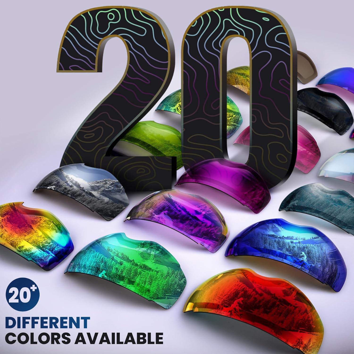 نظارات التزلج من OutdoorMaster PRO- بدون إطار وعدسات قابلة للتبديل 100% UV400 حماية من الثلج نظارات للرجال والنساء