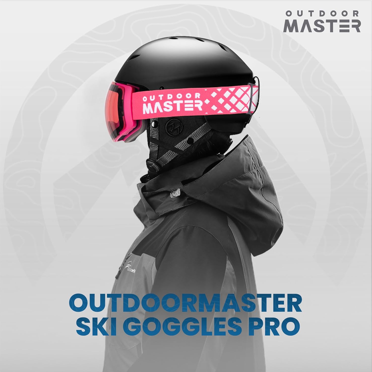 نظارات التزلج من OutdoorMaster PRO- بدون إطار وعدسات قابلة للتبديل 100% UV400 حماية من الثلج نظارات للرجال والنساء