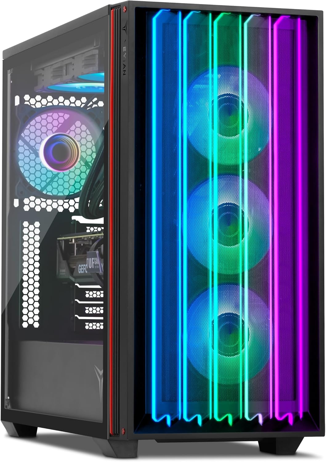 YEYIAN Mirage Gaming PC - Intel 14th Core i7 14700F, GeForce RTX 4080 Super Desktop Gamer Computer, 1TB NVMe SSD, 32GB DDR5 6000MHz, Intel B760, Liquid Cooled, 850W Gold PSU, Win 11 Home, AI Powered · v6
