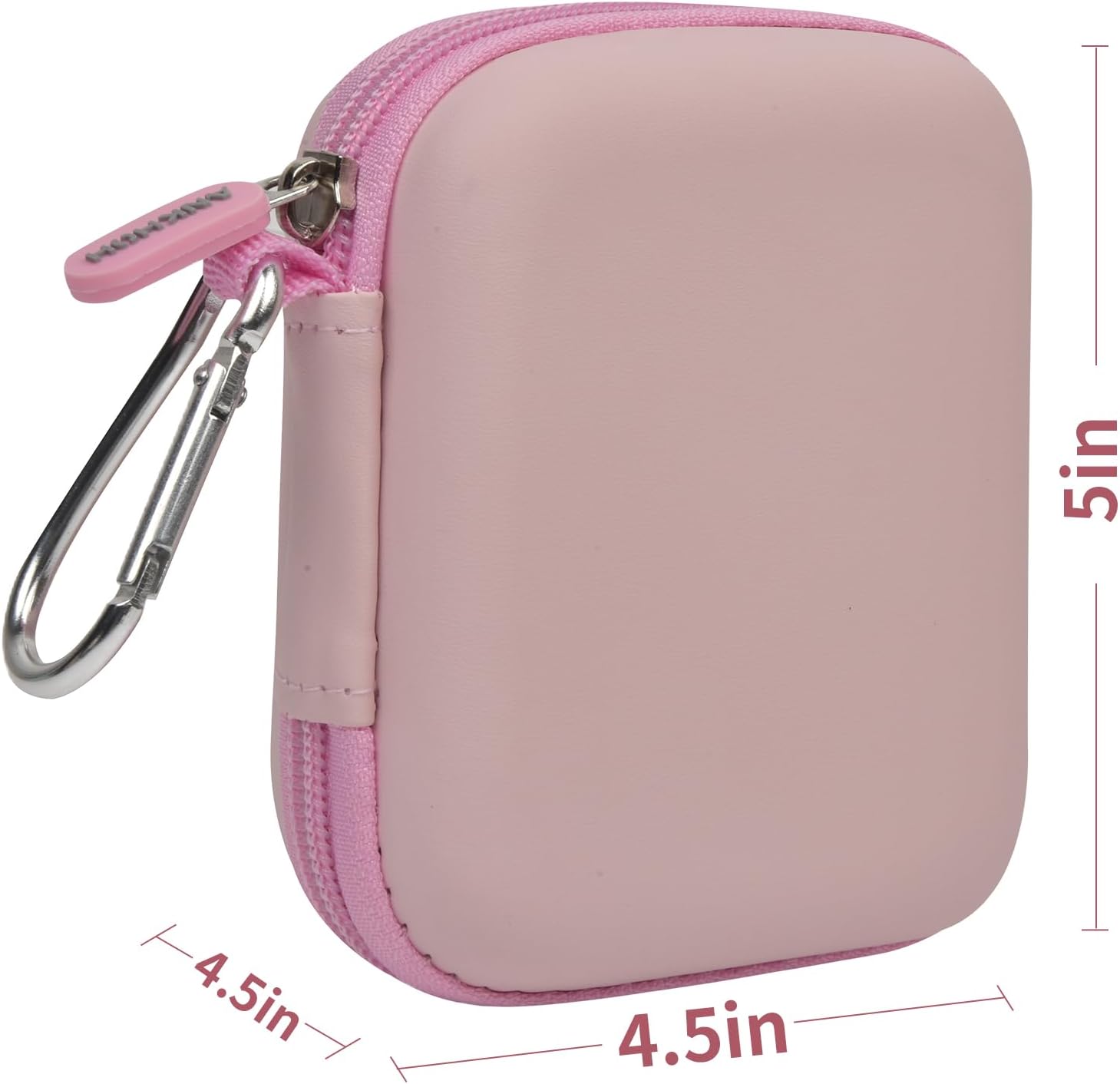 Case Compatiable with Clutch - Pro Portable Charger for iPhone Power Bank Travel Holder Storage for Battery Pack, USB Charging Cable and More Accessories(Box Only) Pink