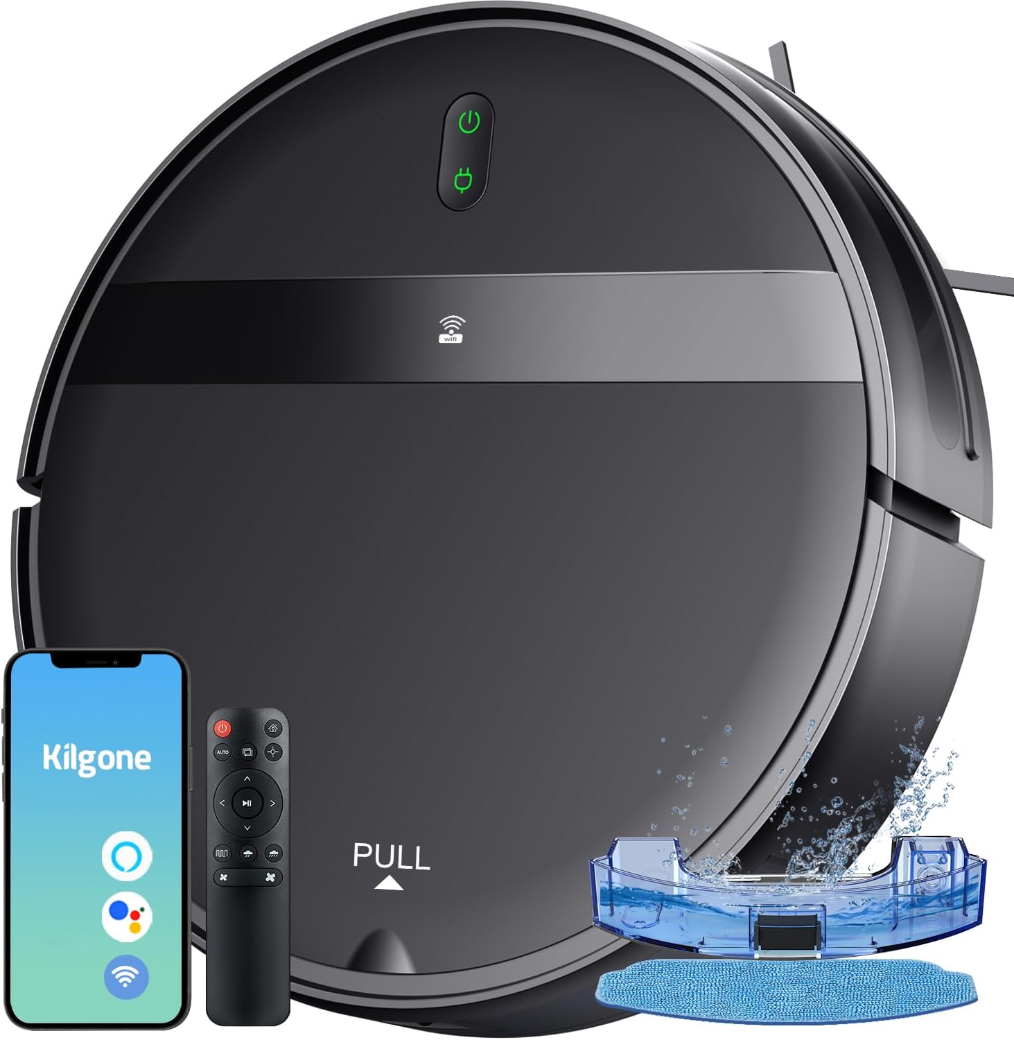 Robot Vacuum and Mop Combo with App/Voice Control, Robot Vacuums Cleaner and Mop 2 in 1, Robotic Vacuum Tangle-Free, Daily Schedule, Vacuum Robot Cleaner and Mop Combo for Home · v2
