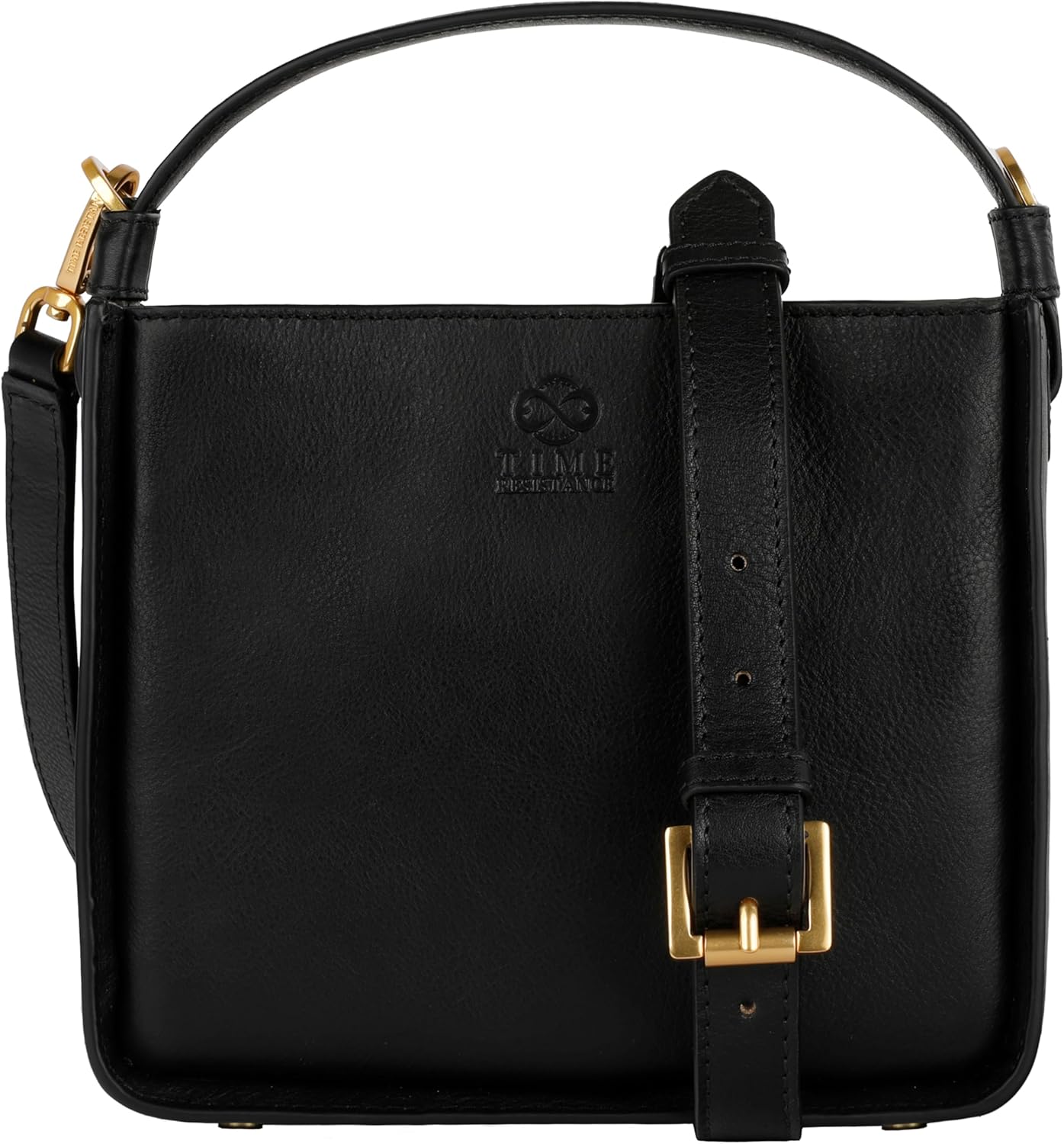 Time Resistance Leather Handbag - Full-Grain Leather Purse for Women - Tote Bag with Detachable Shoulder Strap · v2