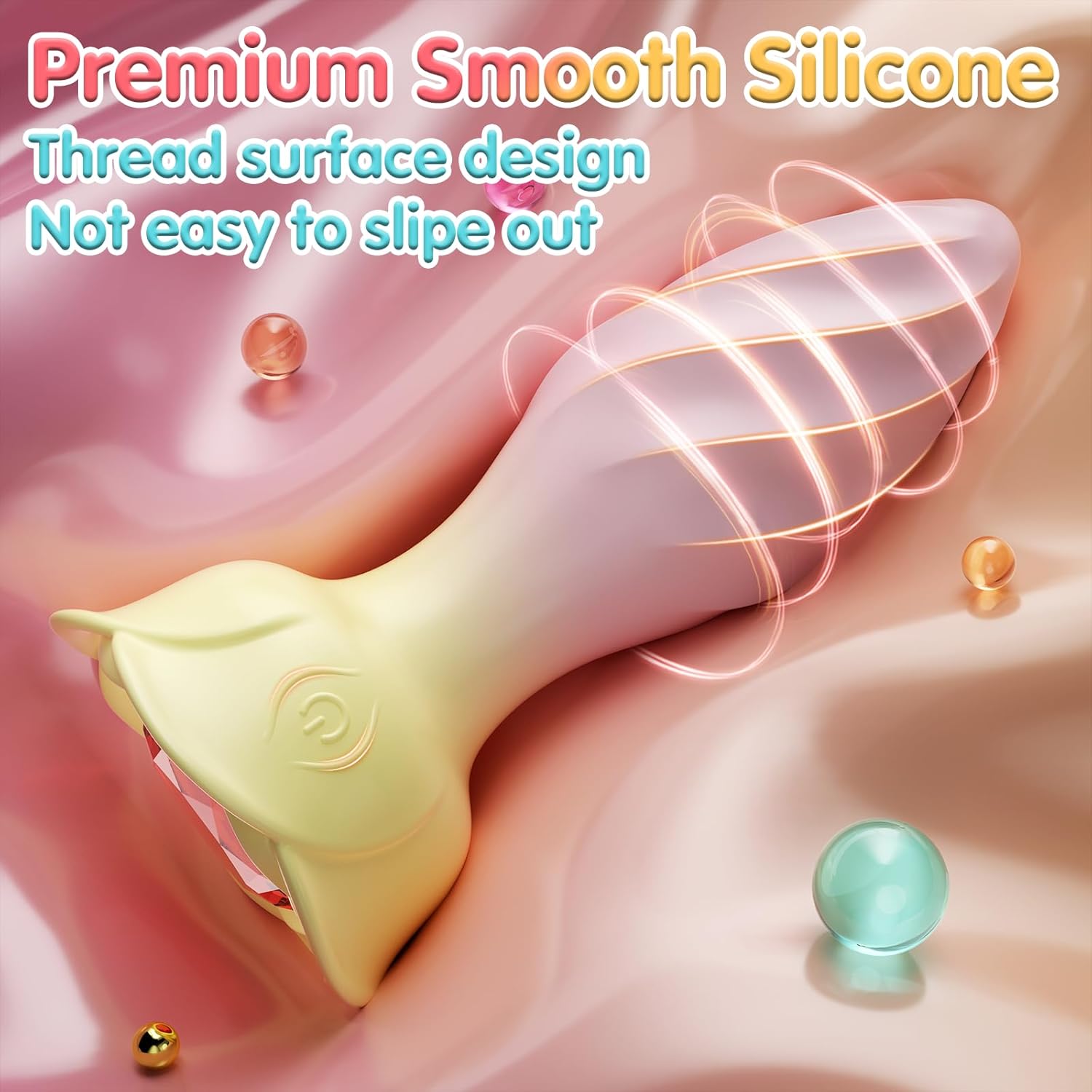 Adult Sex Toys for Women/Men Anal Plug, APP  Remote Control Vibrator Anal Toys with 10 Rotating Modes, Vibrating Butt Plug Clitoris Stimulator with Crystal Diamond Female Male Sex Toy