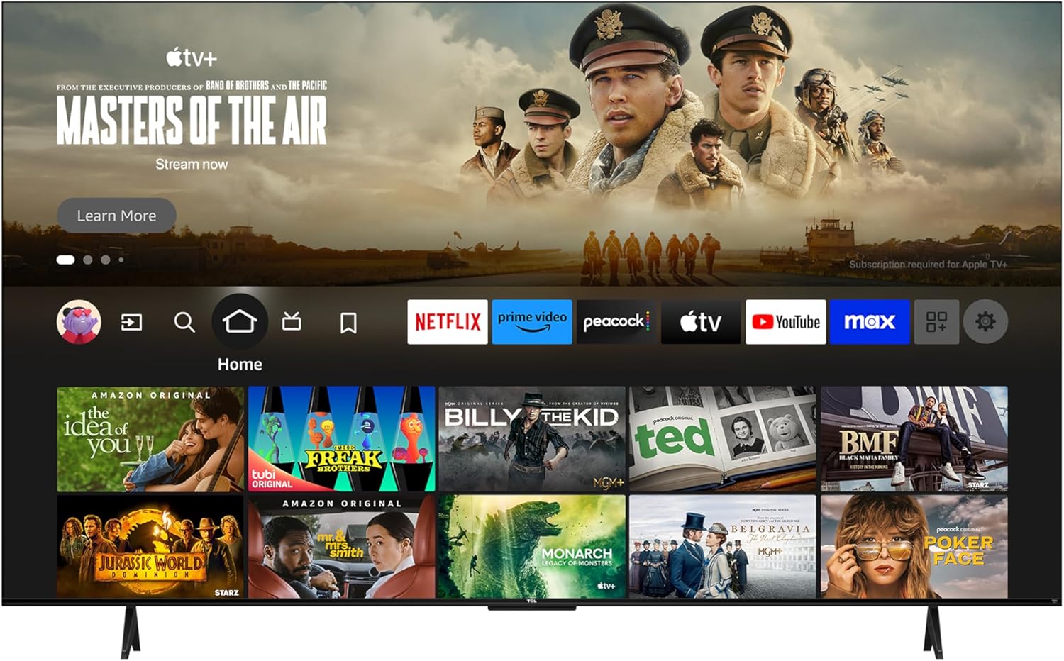 TCL 75-Inch Class Q65 QLED 4K Smart TV with Fire TV (75Q651F, 2024 Model), Dolby Vision, HDR PRO , Dolby Atmos, Alexa Built-in with Voice Remote, Apple AirPlay 2 Compatibility, Streaming Television · v2