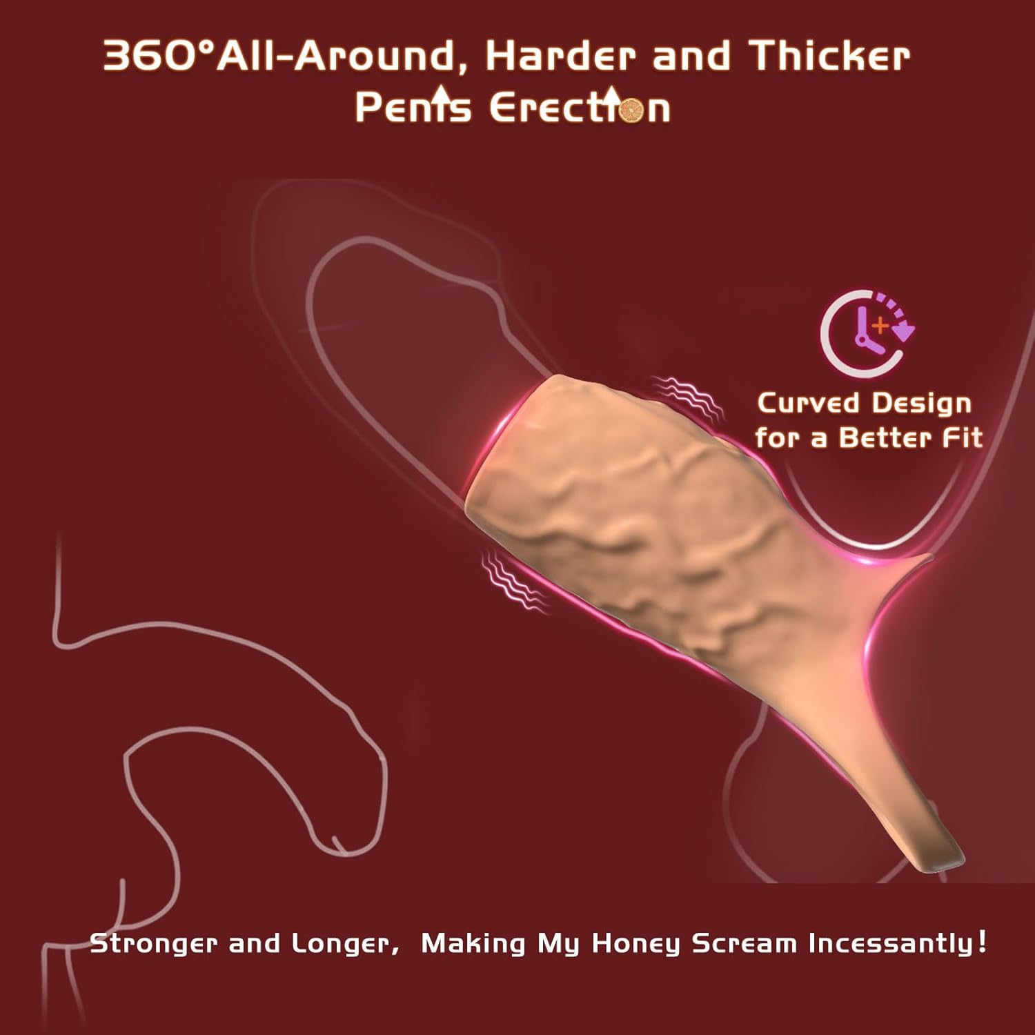 Adult Couple Male Sex Toy - All Liquid Silicone Cock Ring Sex Game Kinky, Mens Man Sex Toys, 10 Vibrations Juguetes Sexuales, LNIIY Sex Play for Penis Testicles G Spot Stimulation, Dildo Realistic · v6