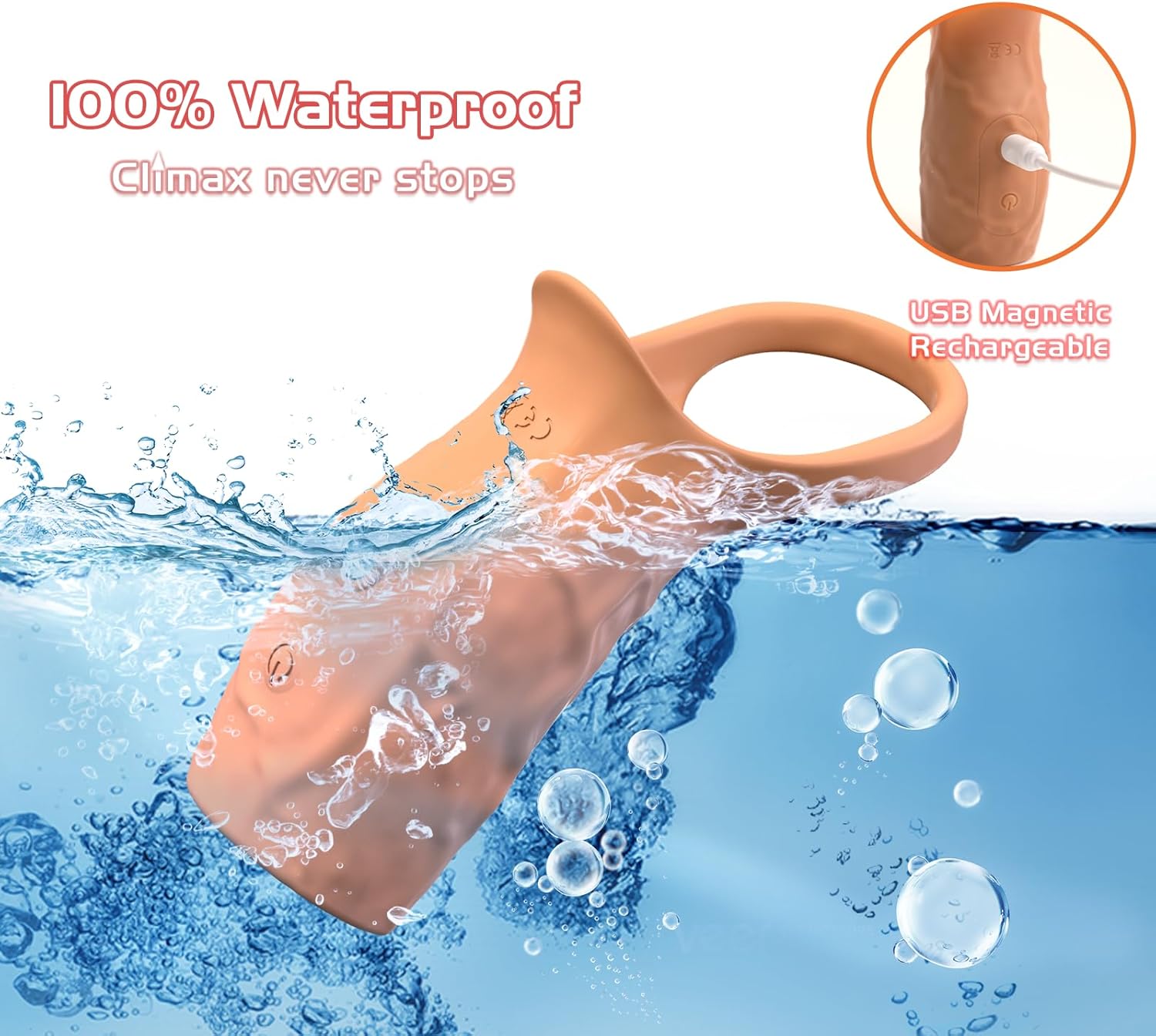 Adult Couple Male Sex Toy - All Liquid Silicone Cock Ring Sex Game Kinky, Mens Man Sex Toys, 10 Vibrations Juguetes Sexuales, LNIIY Sex Play for Penis Testicles G Spot Stimulation, Dildo Realistic · v6
