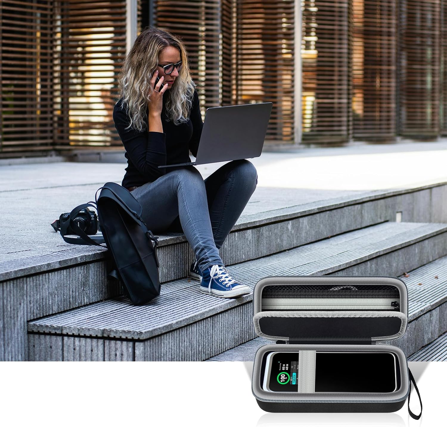 Case Compatible with Anker Prime Power Bank 27,650mAh 3-Port 250W Portable Charger, Battery Charging Station Carrying Travel Storage Holder for USB-C Chargers (Box Only)
