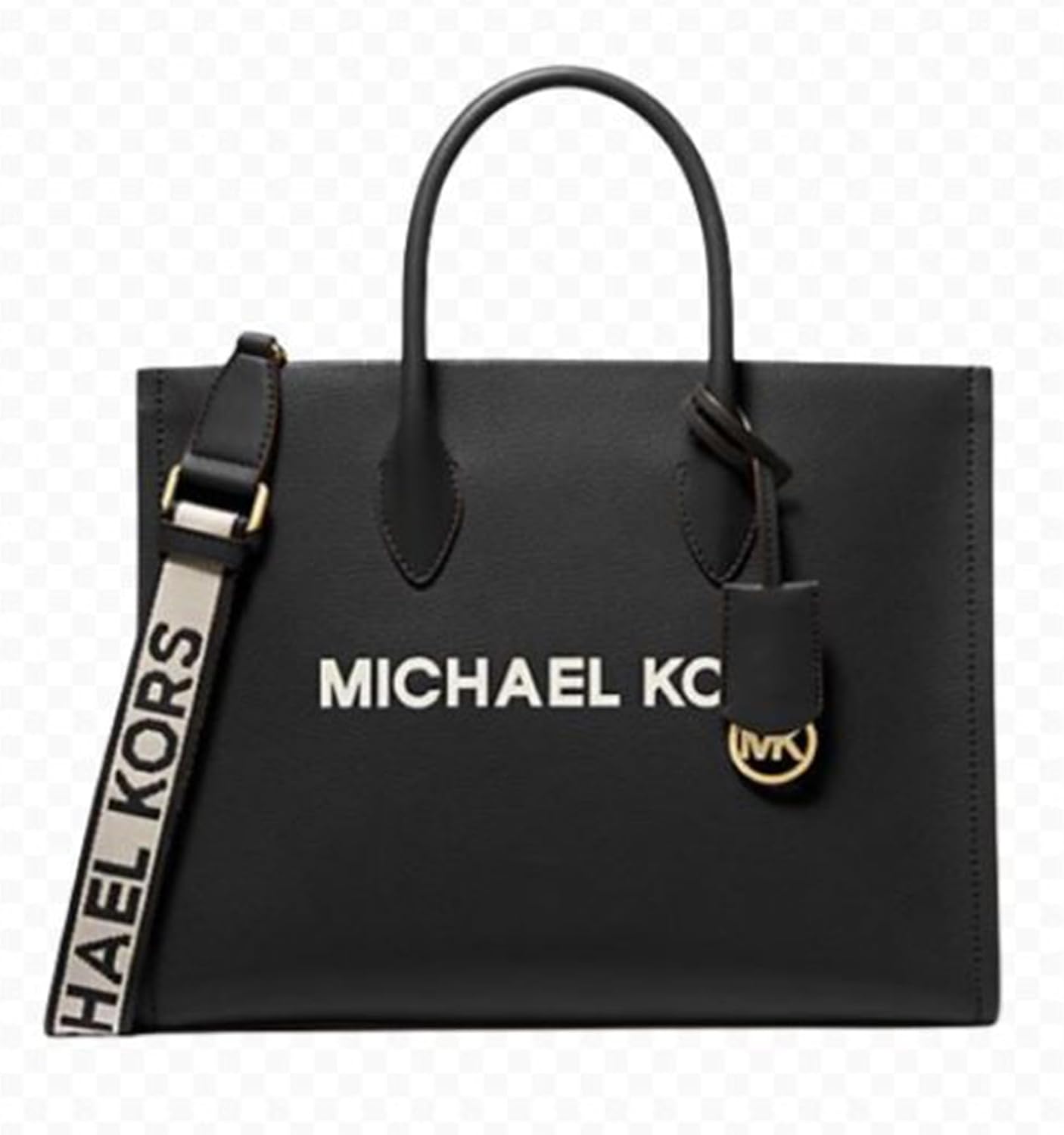 Michael Kors MK Mirella Medium Pebbled Leather Shoulder Tote Bag · v2