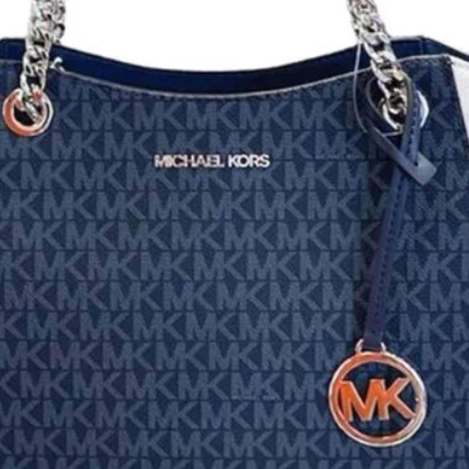 Michael Kors Jet Set Large Signature Logo Shoulder Bag · v2