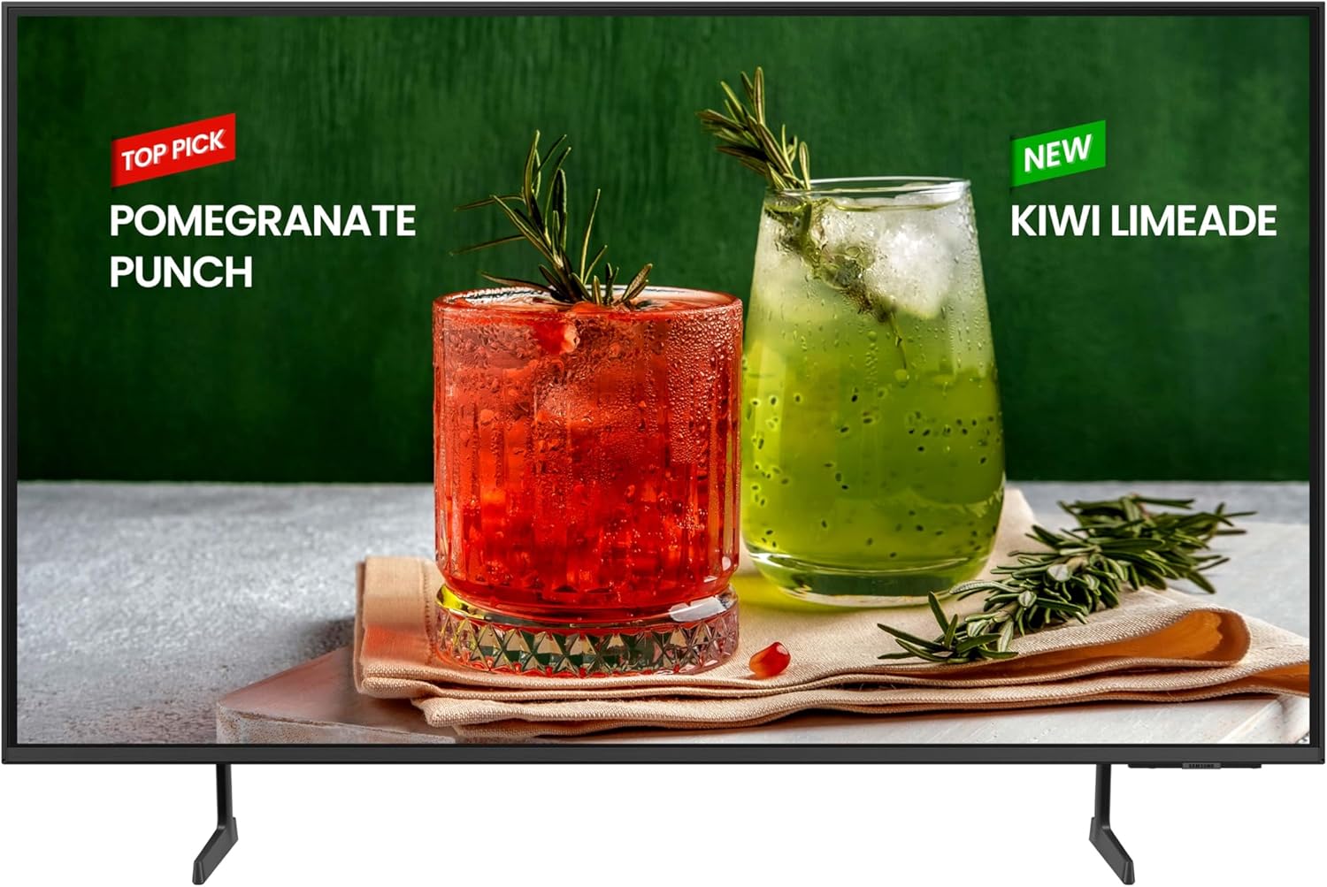 SAMSUNG 55-Inch Class Crystal UHD 4K Bed-H Series HDR Business Pro TV w/ 3-Sided Bezel-Less Slim Design, Use for Digital Signage Displays, Commercial TV, Alexa Built-in (LH55BEDHLG, 2024 Model) · v3
