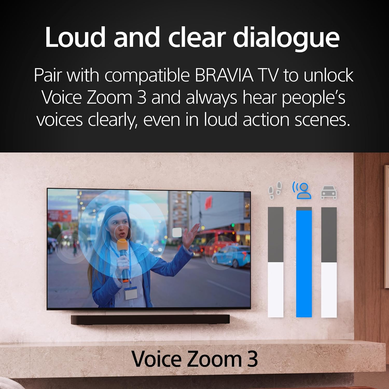 Sony 85인치 미니 LED QLED 4K Ultra HD TV BRAVIA 7 스마트 구글 TV, Dolby Vision HDR 및 Playstation®5 전용 기능(K-85XR70), 2024년 모델 BRAVIA Theater Bar 9 사운드 바
