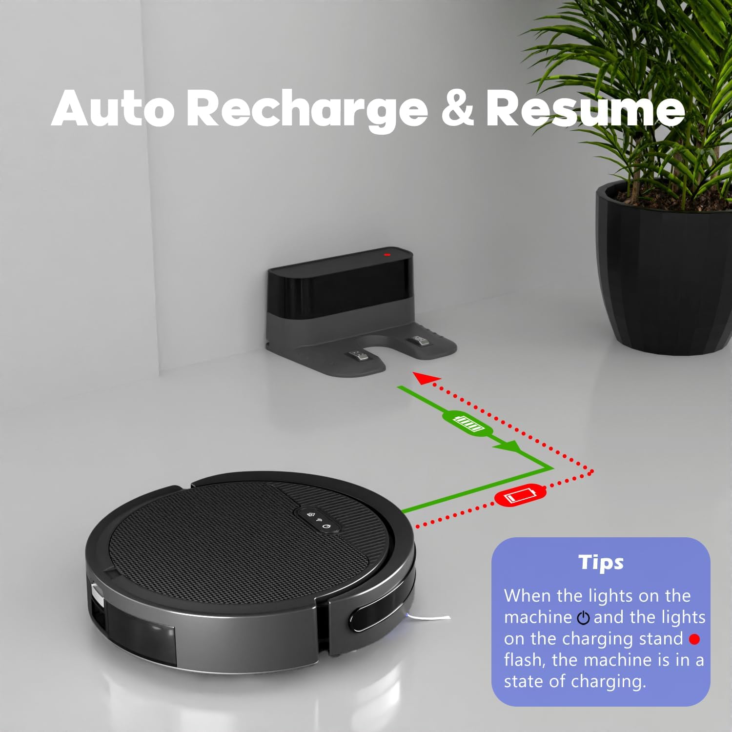 V3 Robot Vacuum and Mop Combo, 5000Pa Strong Suction, Mop Vacuum Cleaner, 2.4GWiFi/App/Alexa Control, Robotic Vacuum Cleaner for Low Carpet Pet Hair and Hard Floors · v3