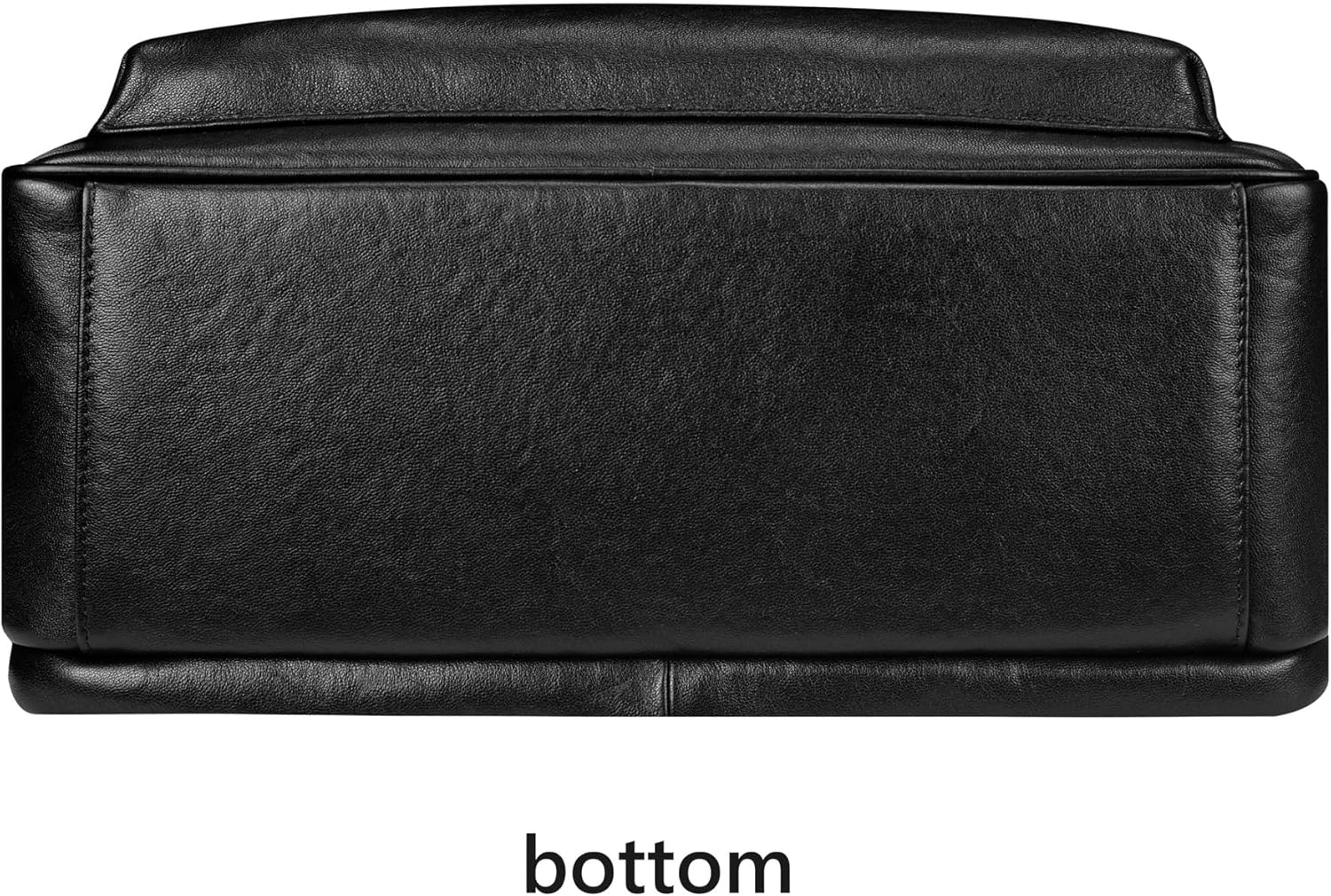 Leather backpack for men, 17.3 inch laptop backpack with laptop compartment. Business travel luxury backpack, black large 30 L · v2