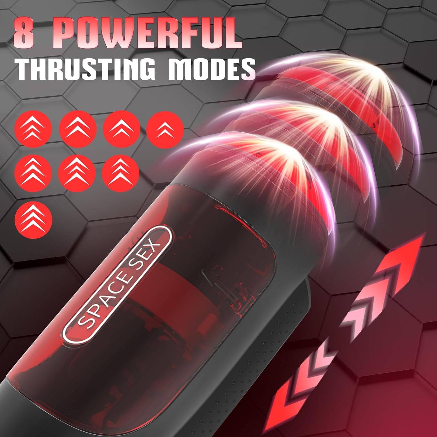 Sex Toys for Men Male Masturbator - Male Sex Toy for Men Adult Toys Penis Pump Sex Machine 3D Pocket Pussy Male Stroker Male Masturbators with 10 Vibrating 8 Thrusting amp; LCD Display · v4