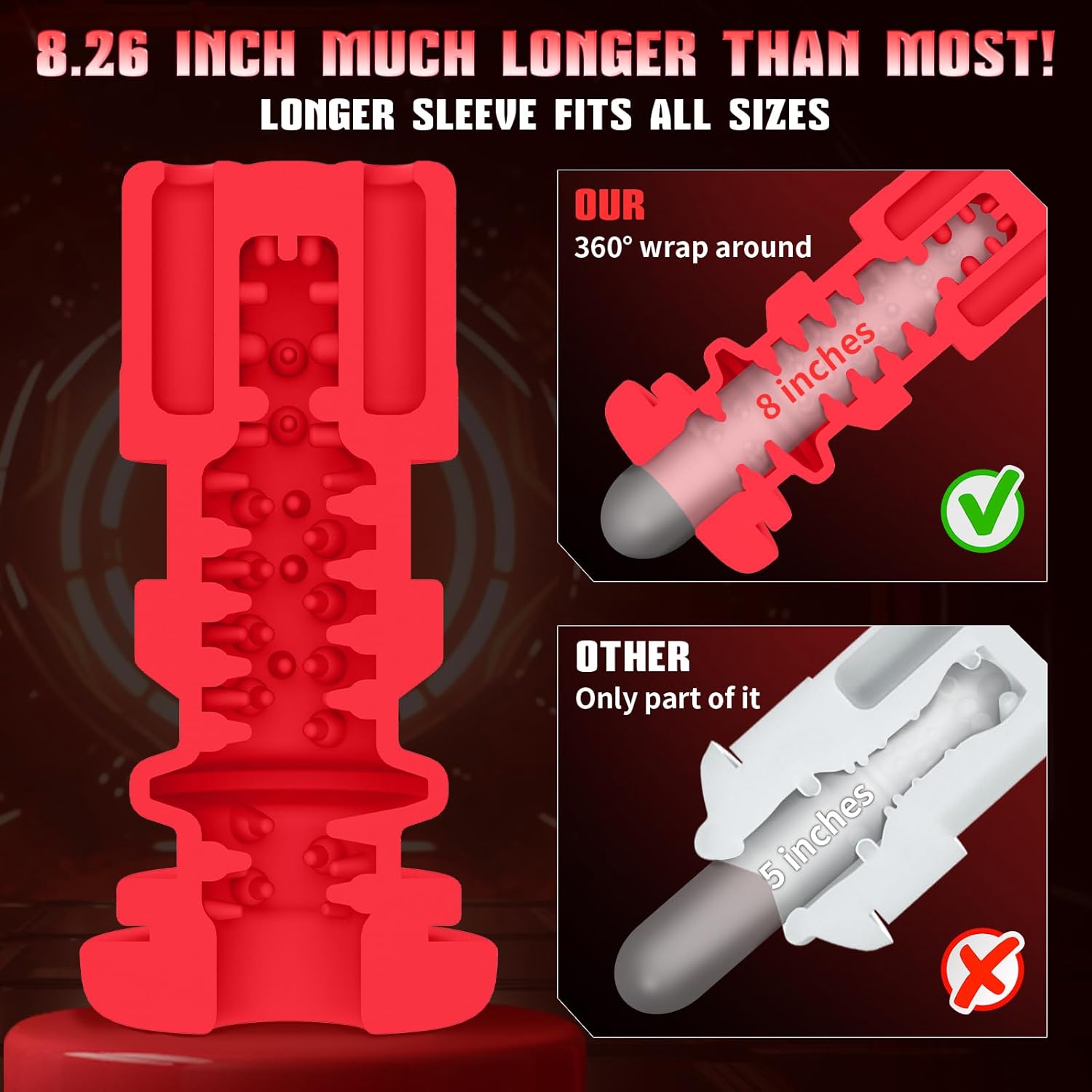 Sex Toys for Men Male Masturbator - Male Sex Toy for Men Adult Toys Penis Pump Sex Machine 3D Pocket Pussy Male Stroker Male Masturbators with 10 Vibrating 8 Thrusting amp; LCD Display · v4