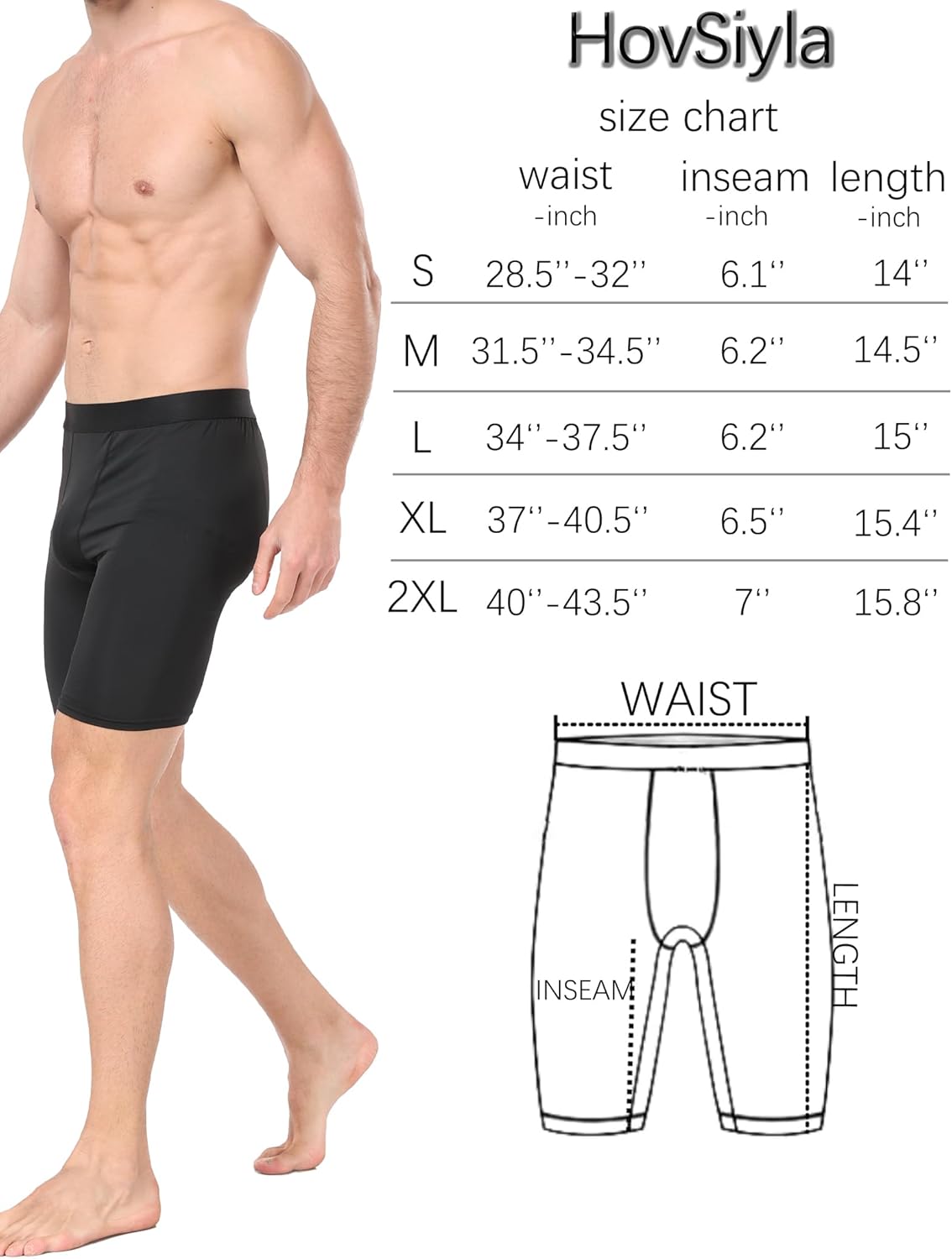 Compression Shorts Men Performance Sports Workout Athletic Running Underwear Shorts Spandex