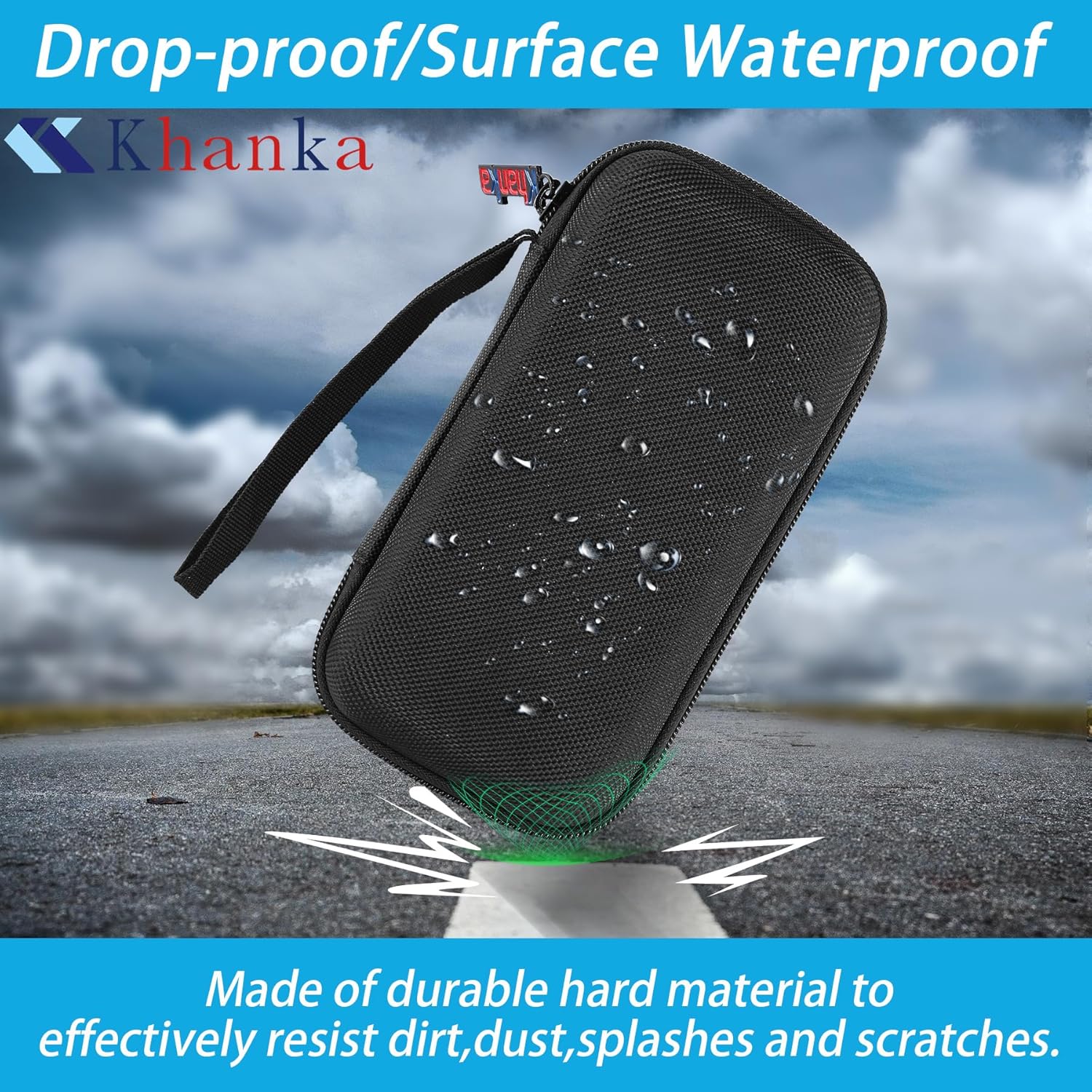 khanka Hard Travel Case Replacement for Anker Power Bank, 20,000mAh Portable Charger,Case Only.(Black) · v3