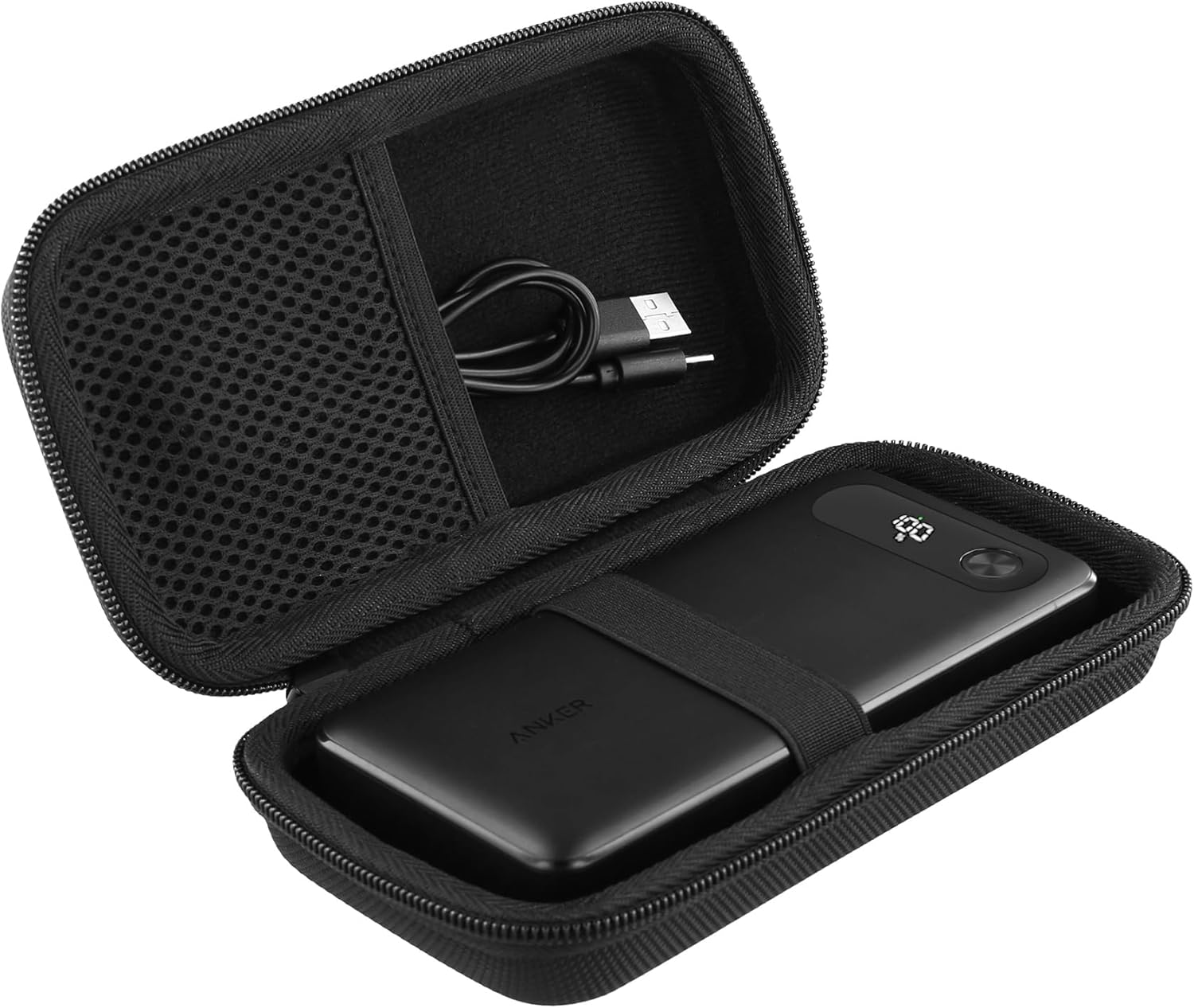 khanka Hard Travel Case Replacement for Anker Power Bank, 20,000mAh Portable Charger,Case Only.(Black) · v3