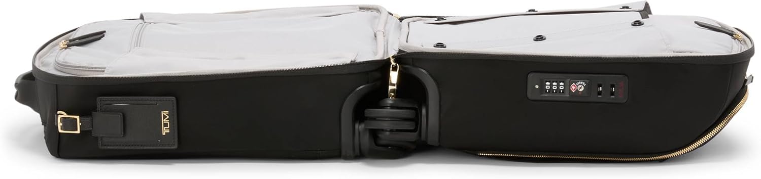 TUMI - Voyageur Leger Compact Carry-On - Luggage for Women  Men - Compact Carry On with Wheels - Suitcases for Women amp; Men - Black with Gold Hardware · v2