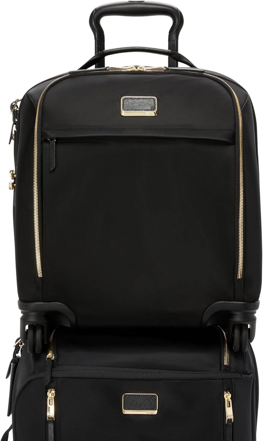 TUMI - Voyageur Leger Compact Carry-On - Luggage for Women  Men - Compact Carry On with Wheels - Suitcases for Women amp; Men - Black with Gold Hardware · v2