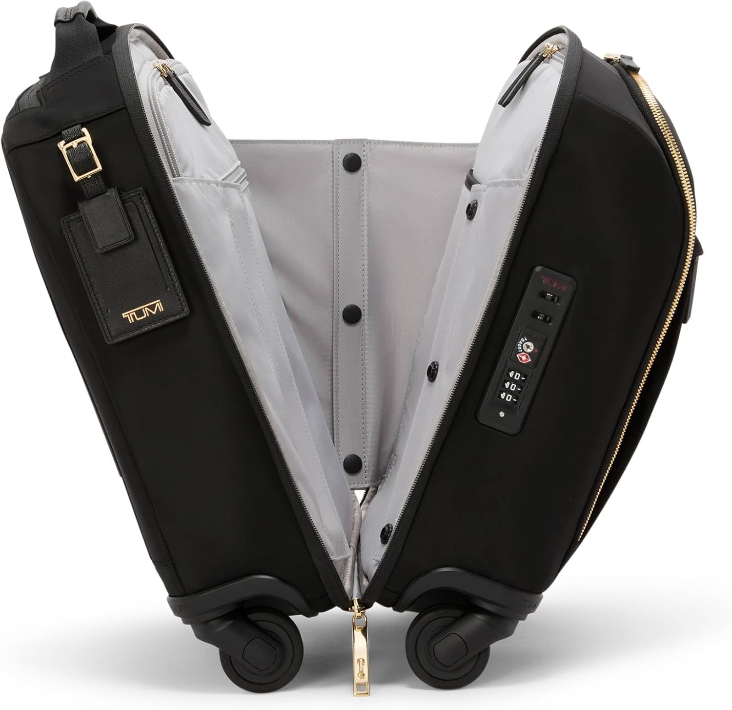 TUMI - Voyageur Leger Compact Carry-On - Luggage for Women  Men - Compact Carry On with Wheels - Suitcases for Women amp; Men - Black with Gold Hardware · v2