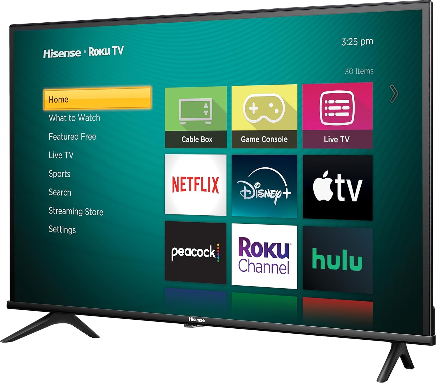 تلفاز Hisense 40 بوصة من الفئة A4 Series FHD 1080p Smart Roku متوافق مع Alexa (40A4NR، موديل 2024) - صوت Dolby، تصميم إطار رفيع، مساعد Google