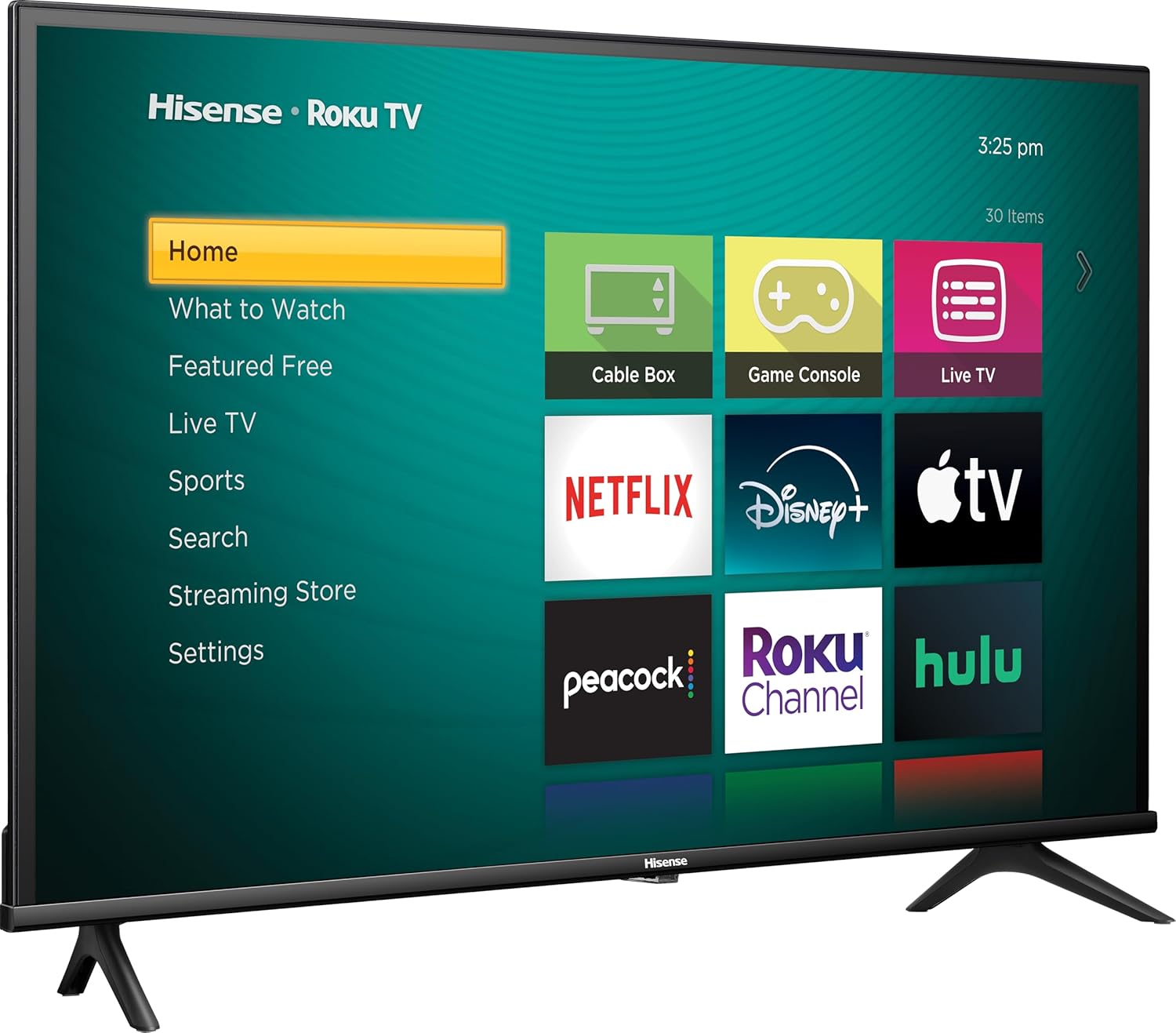 تلفاز Hisense 40 بوصة من الفئة A4 Series FHD 1080p Smart Roku متوافق مع Alexa (40A4NR، موديل 2024) - صوت Dolby، تصميم إطار رفيع، مساعد Google