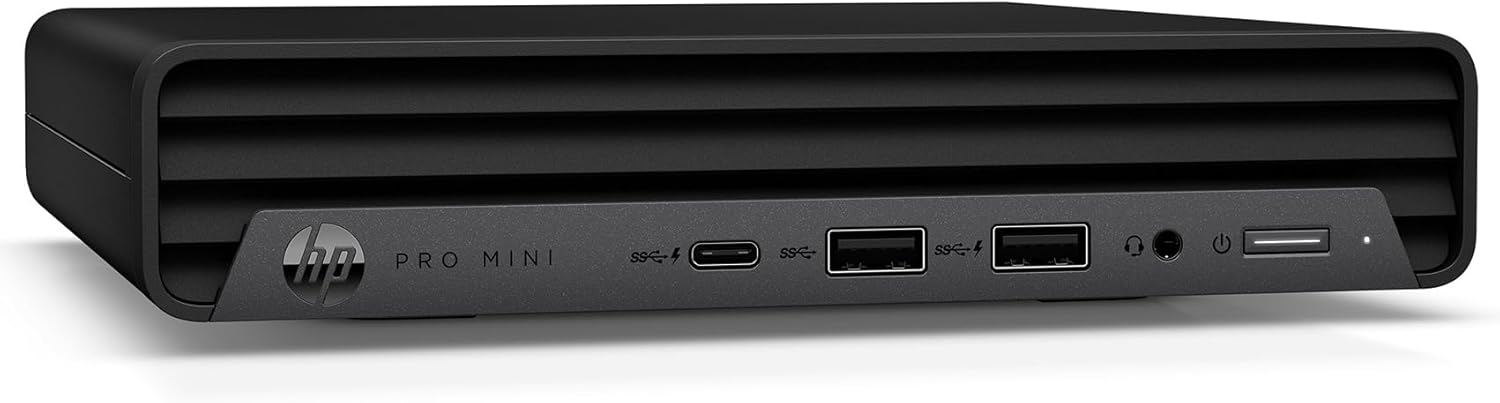 كمبيوتر سطح المكتب HP Pro Mini 400 G9 Business Mini PC، Intel i3-13100T (Beat i5-11500T)، ذاكرة وصول عشوائي DDR4 سعة 16 جيجابايت، SSD PCIe سعة 512 جيجابايت، WiFi 6، Bluetooth 5.2، لوحة مفاتيح وماوس، Windows 11 Pro، AZ-XUT
